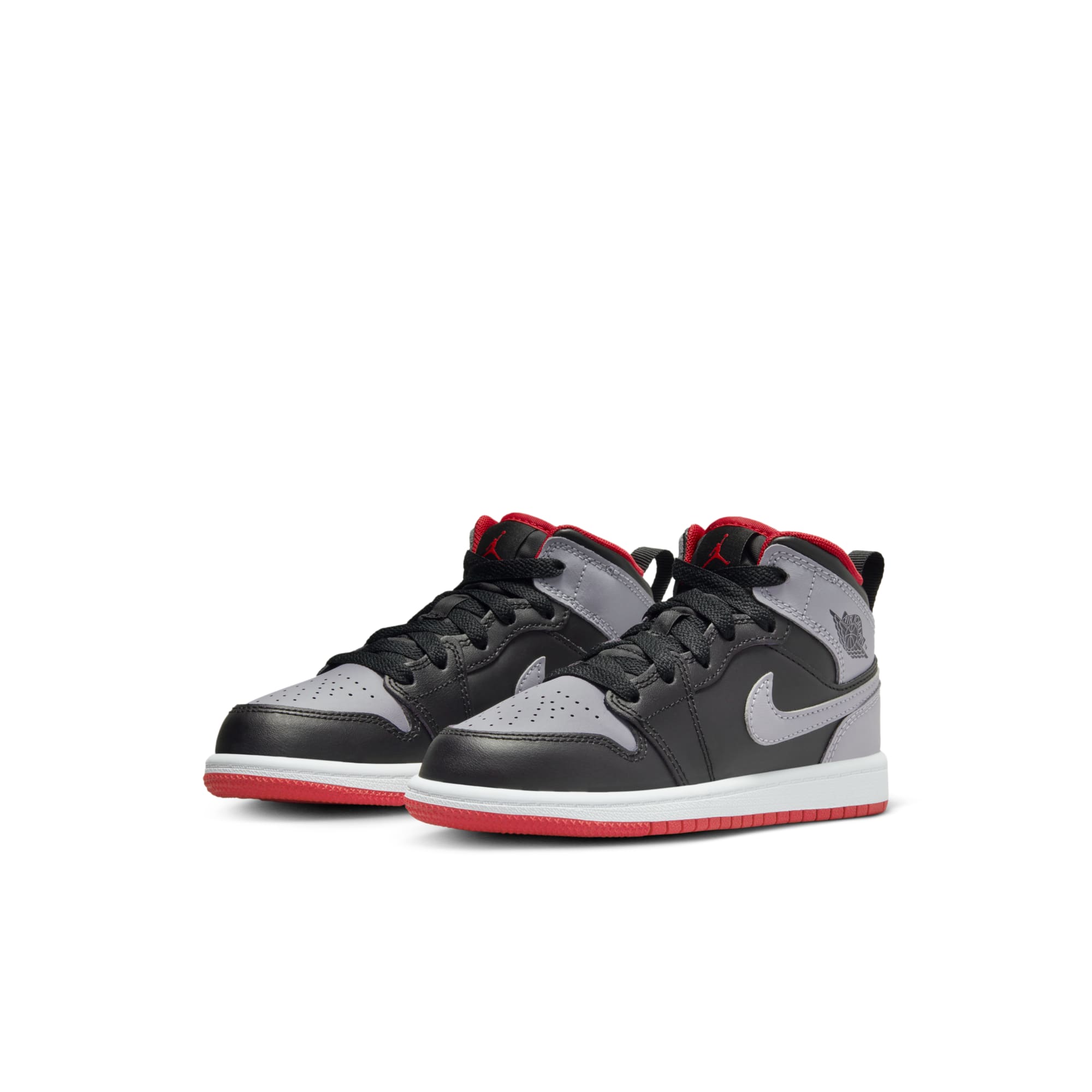 [DQ8424-006] Preschool Air Jordan RETRO 1 MID 'BRED SHADOW (PS)'