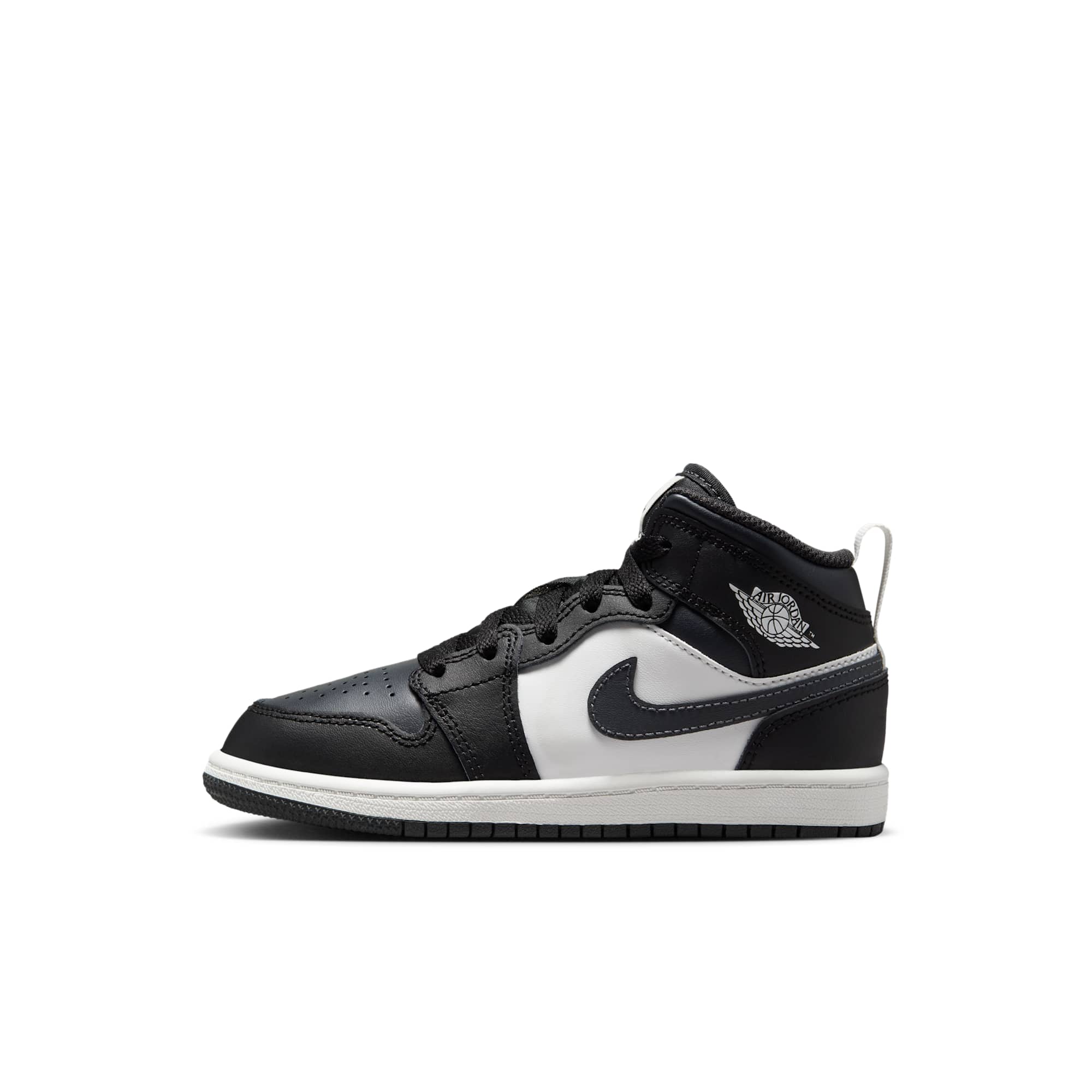 [DQ8424-010] Preschool Air Jordan Retro 1 Mid 'Off Noir Toe'