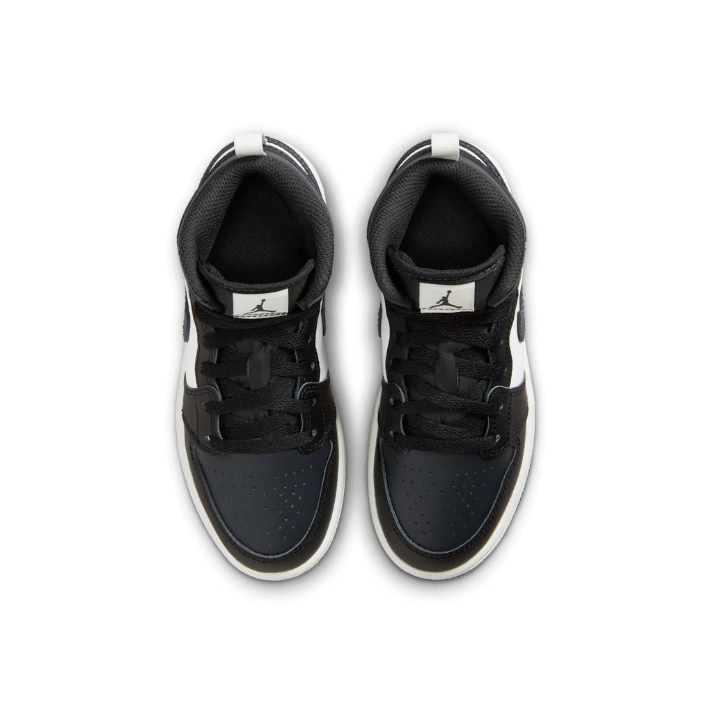 [DQ8424-010] Preschool Air Jordan Retro 1 Mid 'Off Noir Toe'