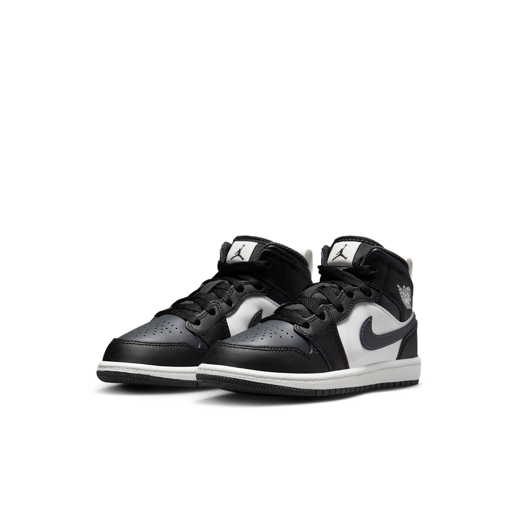 [DQ8424-010] Preschool Air Jordan Retro 1 Mid 'Off Noir Toe'