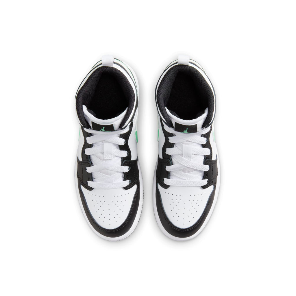 [DQ8424-103] Preschool Air Jordan RETRO 1 MID 'GREEN GLOW (PS)'