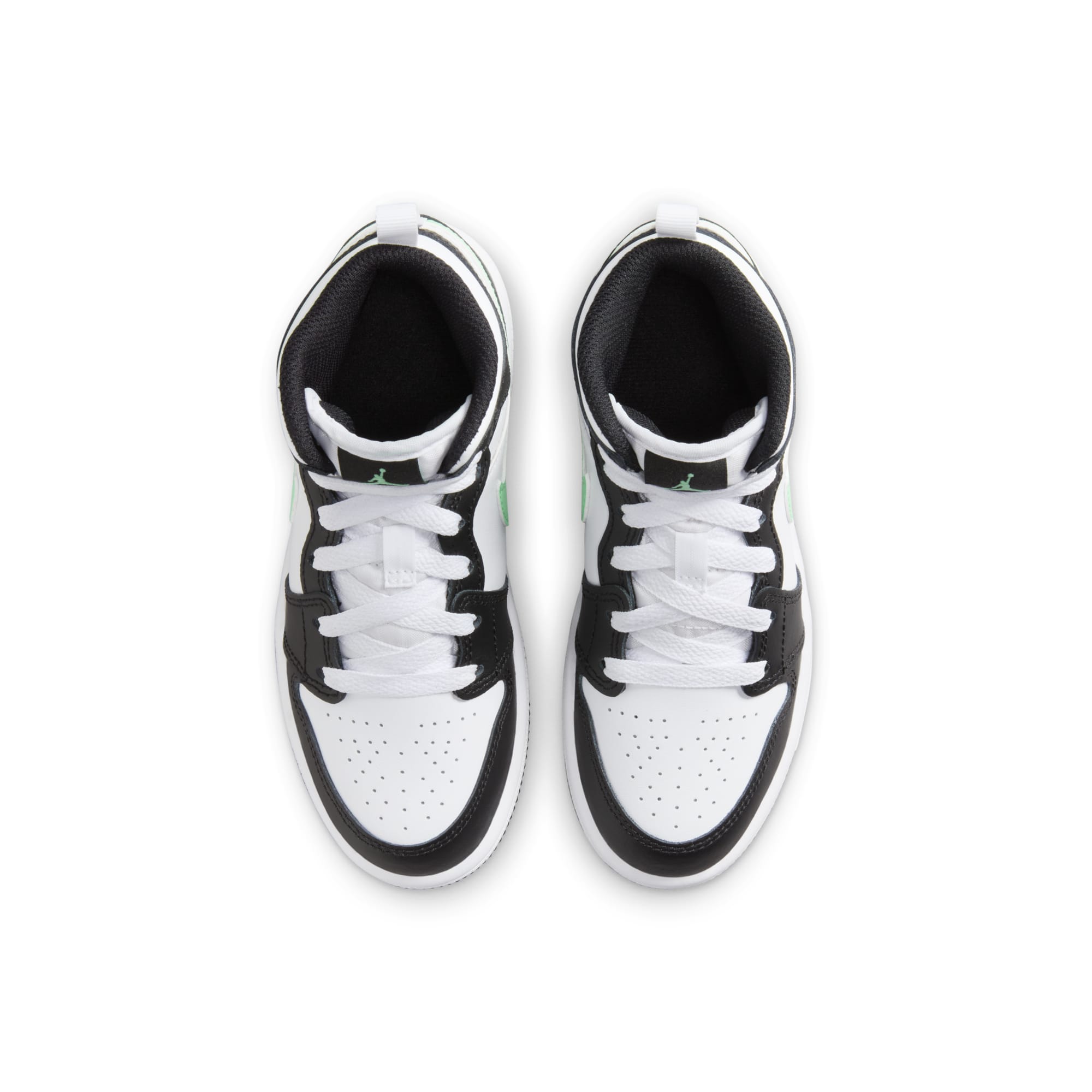 [DQ8424-103] Preschool Air Jordan RETRO 1 MID 'GREEN GLOW (PS)'