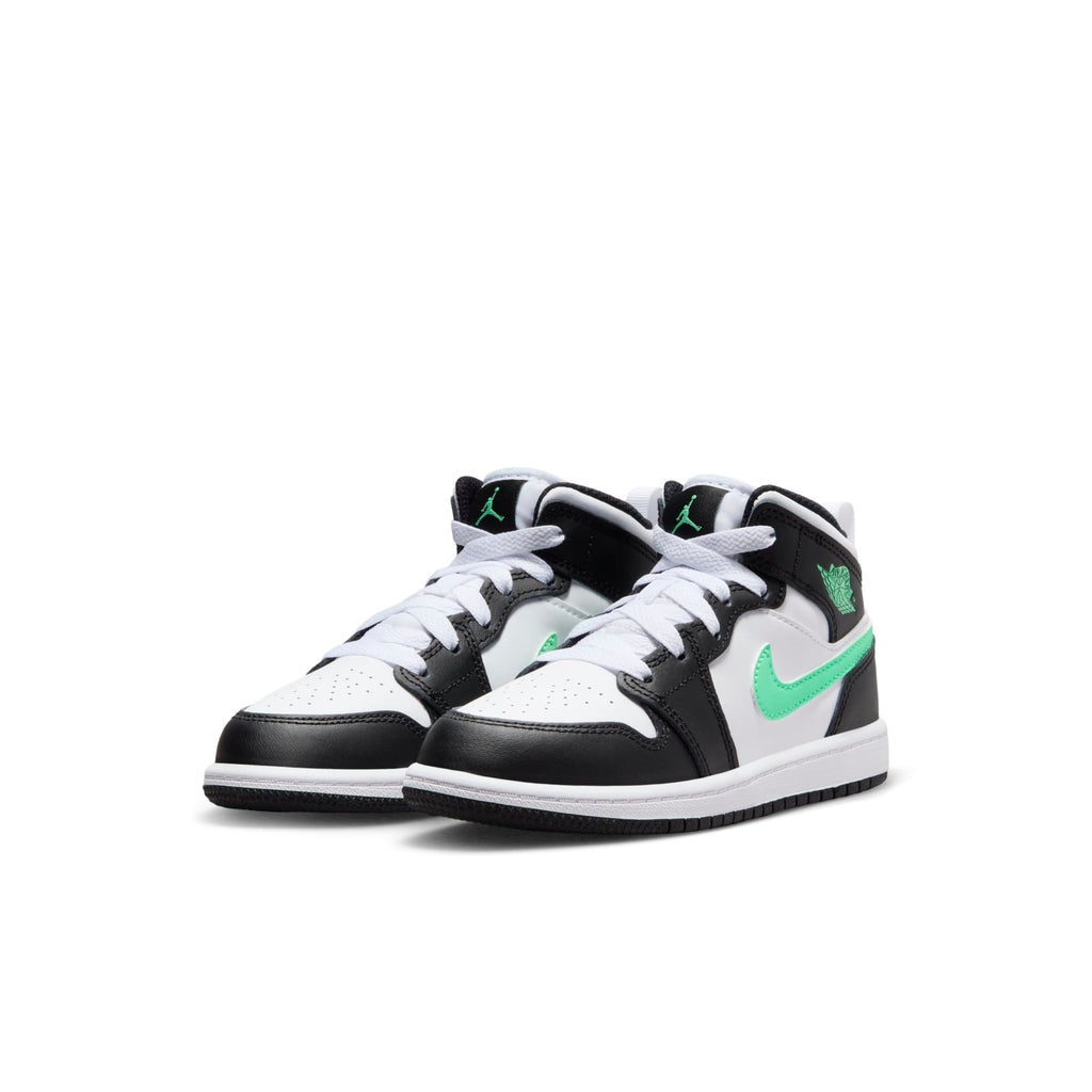 [DQ8424-103] Preschool Air Jordan RETRO 1 MID 'GREEN GLOW (PS)'