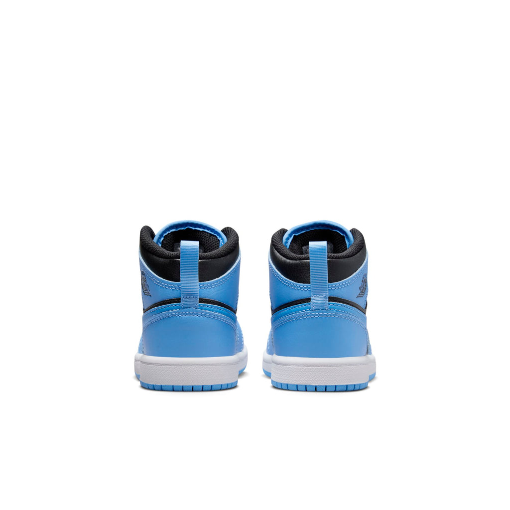 [DQ8424-401] Preschool Air Jordan RETRO 1 MID 'UNIVERSITY BLUE BLACK (PS)'