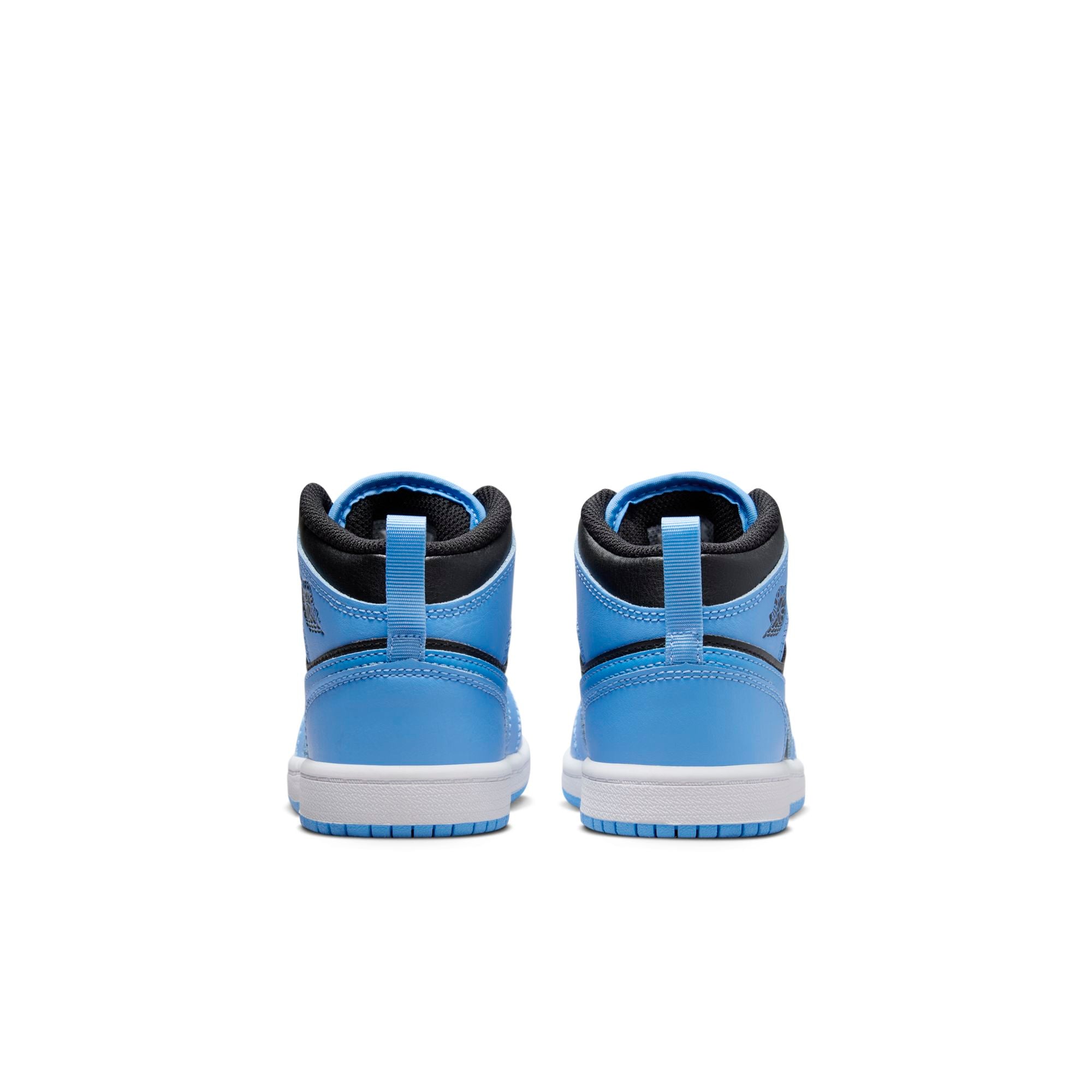[DQ8424-401] Preschool Air Jordan RETRO 1 MID 'UNIVERSITY BLUE BLACK (PS)'