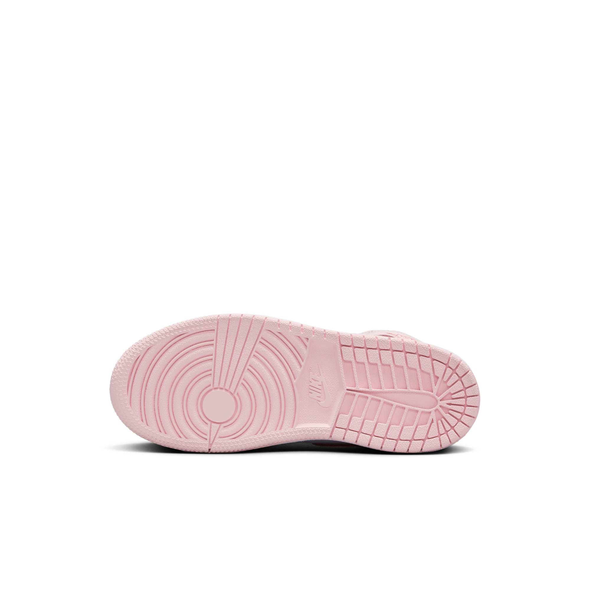 [DQ8424-608] Preschool Air Jordan Retro 1 Mid 'Pink Foam Fire Red White'
