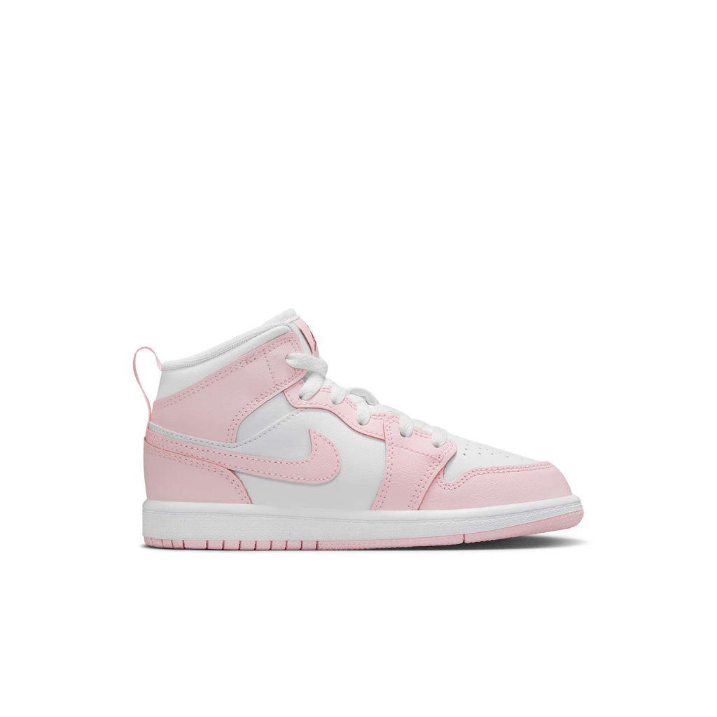 [DQ8424-608] Preschool Air Jordan Retro 1 Mid 'Pink Foam Fire Red White'