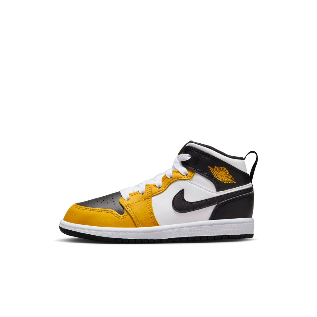 [DQ8424-701] Preschool Air Jordan RETRO 1 MID 'YELLOW OCHRE (PS)'