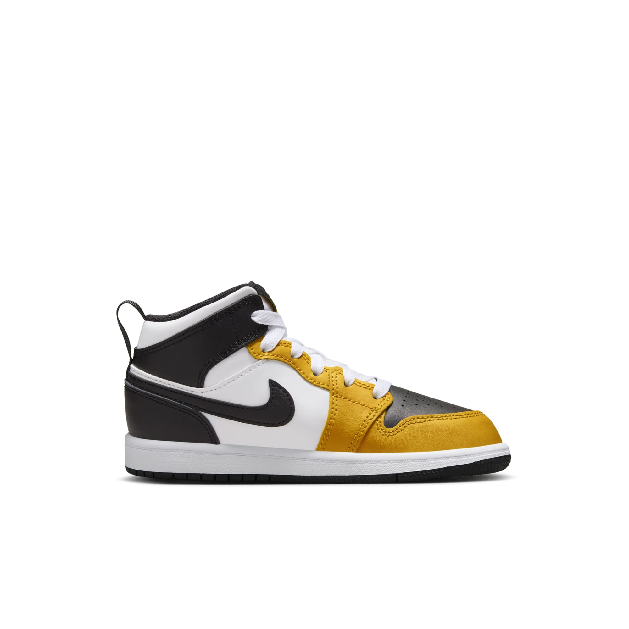 [DQ8424-701] Preschool Air Jordan RETRO 1 MID 'YELLOW OCHRE (PS)'