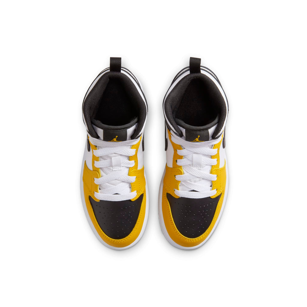 [DQ8424-701] Preschool Air Jordan RETRO 1 MID 'YELLOW OCHRE (PS)'