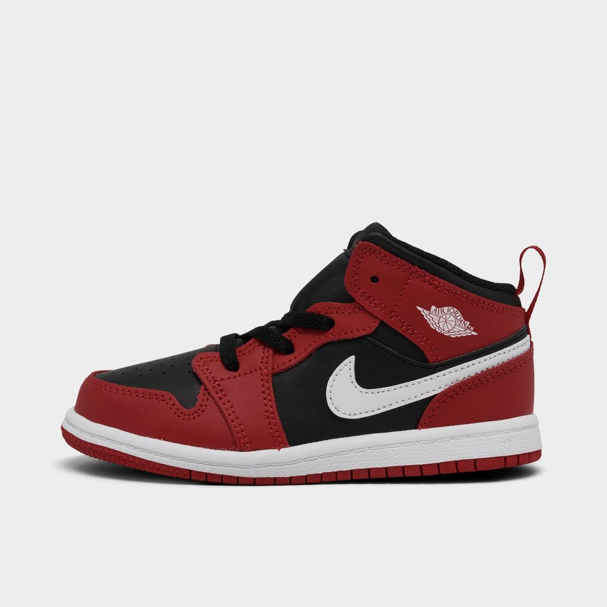[DQ8425-061] TODDLERS AIR JORDAN RETRO 1 MID 'BLACK GYM RED'
