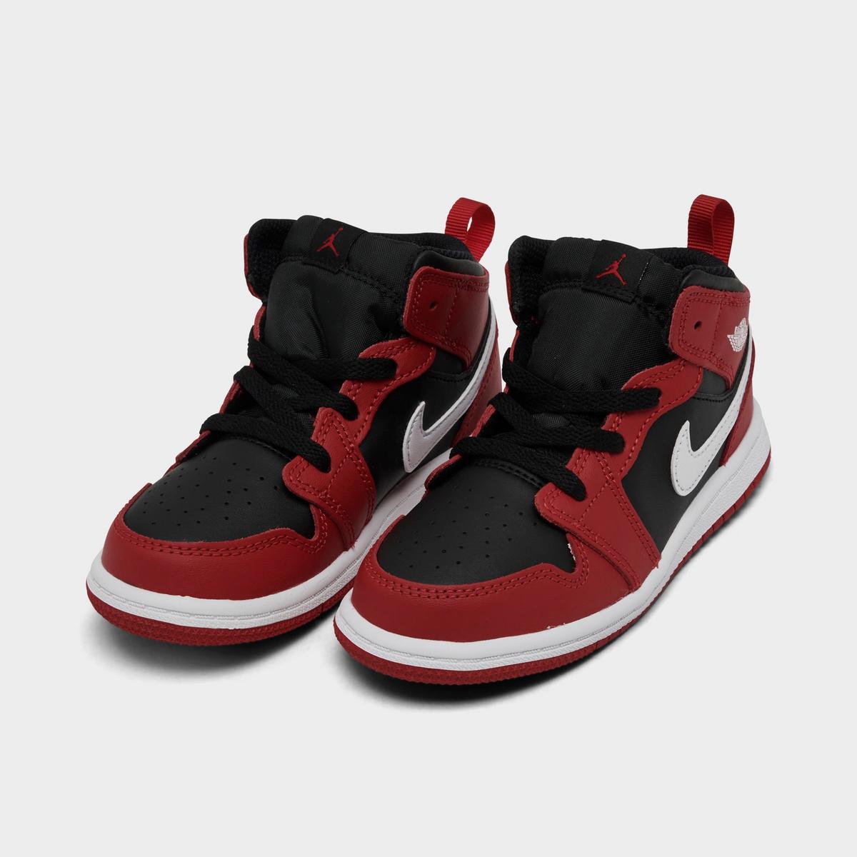 [DQ8425-061] TODDLERS AIR JORDAN RETRO 1 MID 'BLACK GYM RED'