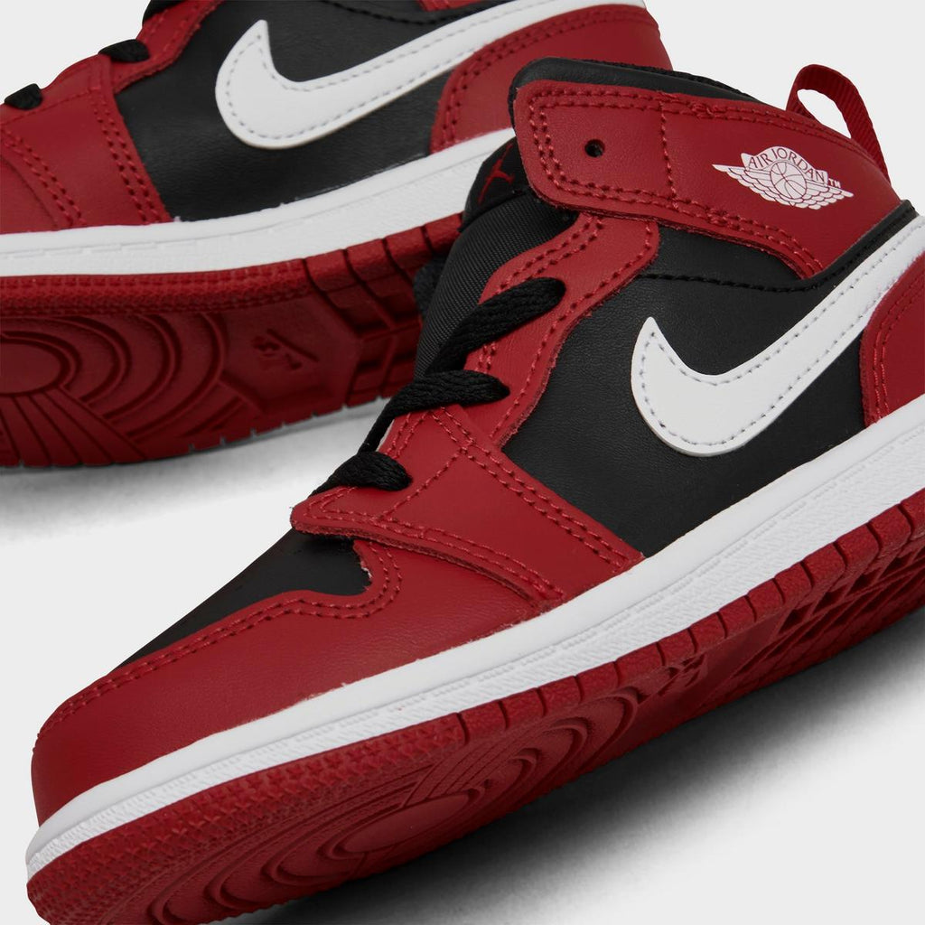 [DQ8425-061] TODDLERS AIR JORDAN RETRO 1 MID 'BLACK GYM RED'