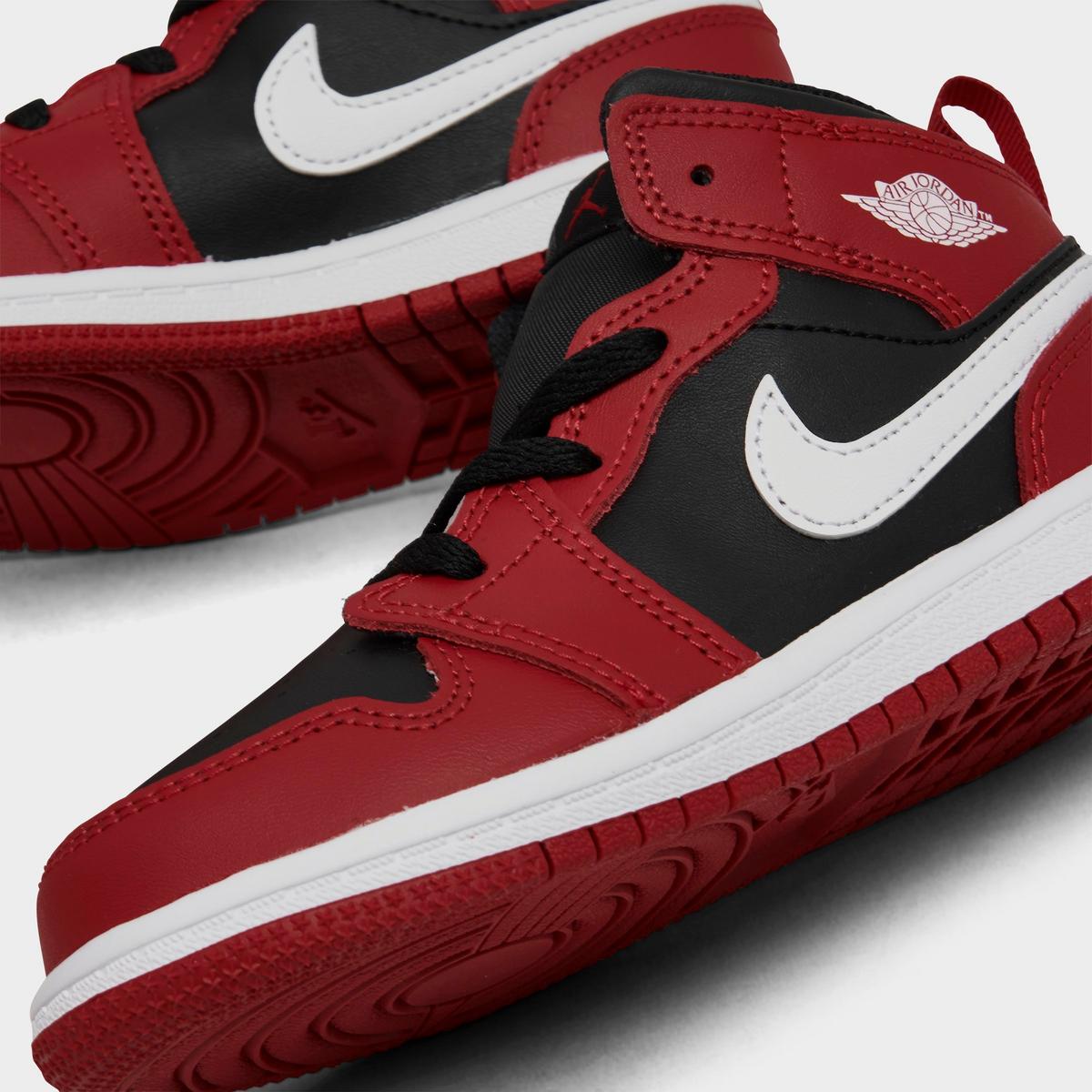 [DQ8425-061] TODDLERS AIR JORDAN RETRO 1 MID 'BLACK GYM RED'