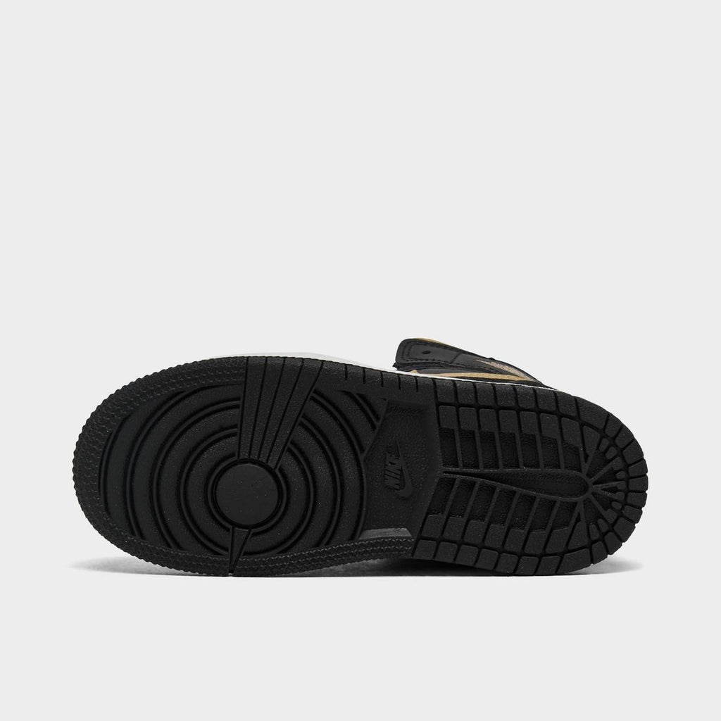 [DQ8425-071] TODDLERS AIR JORDAN RETRO 1 MID 'METALLIC GOLD BLACK'