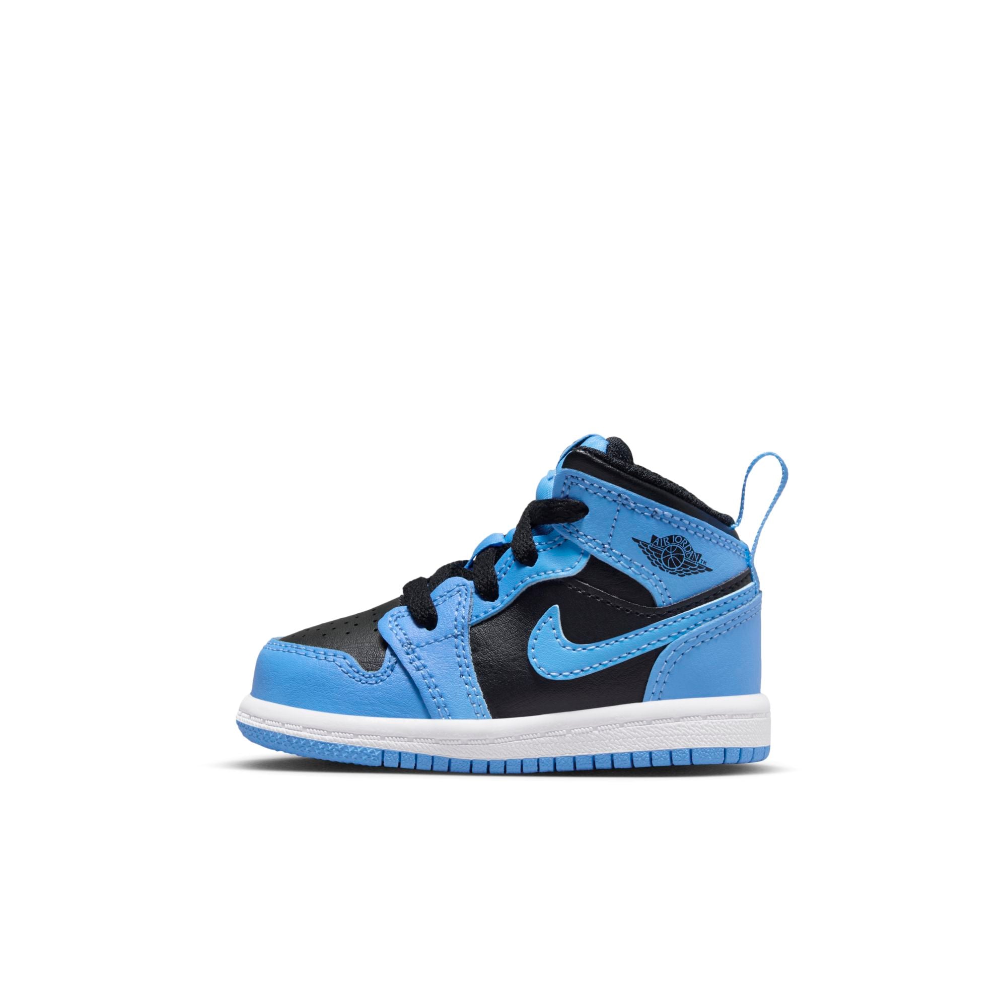 [DQ8425-401] Toddlers Air Jordan RETRO 1 MID 'UNIVERSITY BLUE BLACK (TD)'