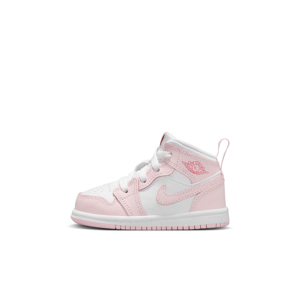 [DQ8425-608] Toddlers Air Jordan Retro 1 Mid 'Pink Foam Fire Red'