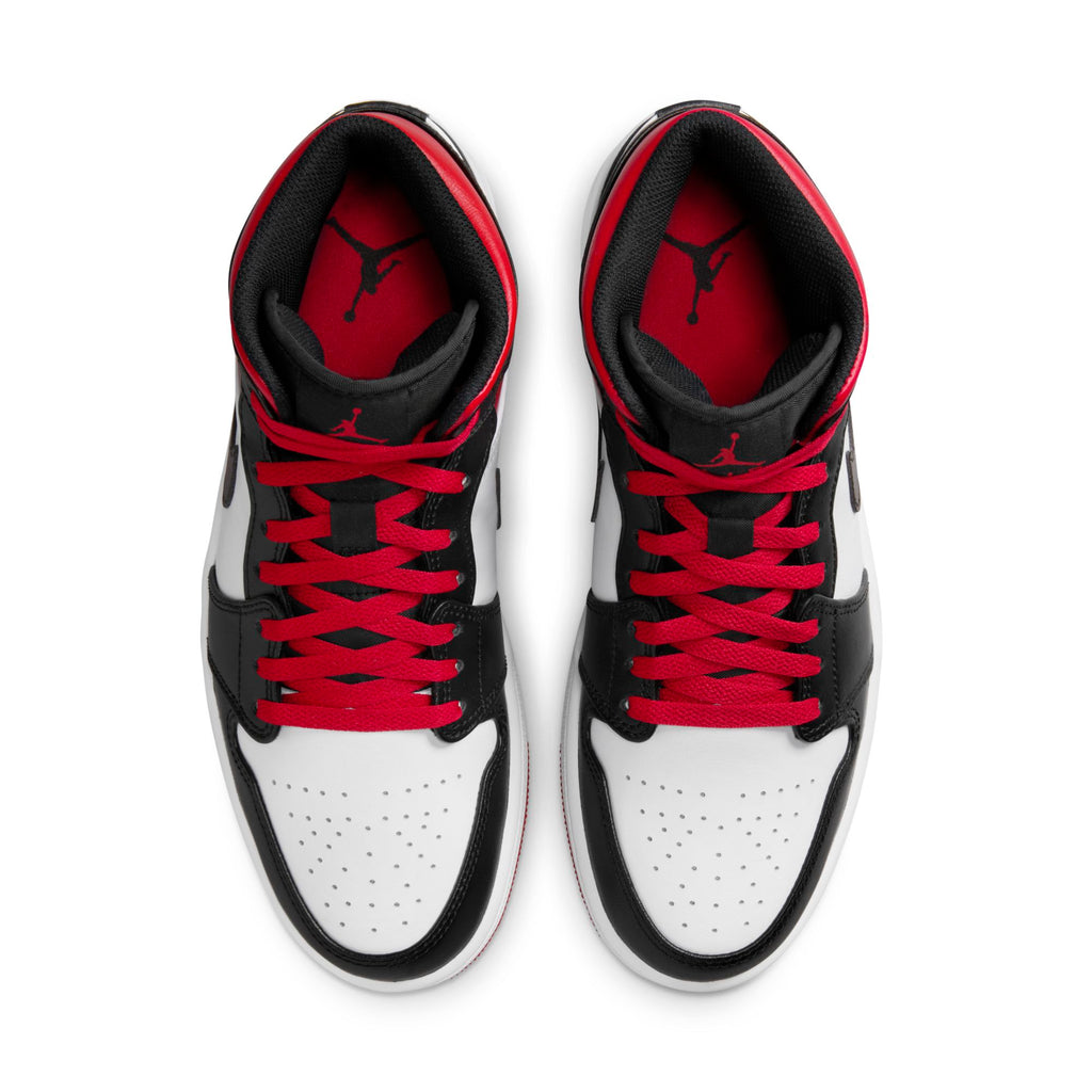 [DQ8426-106] Mens Air Jordan RETRO 1 MID 'GYM RED BLACK TOE'
