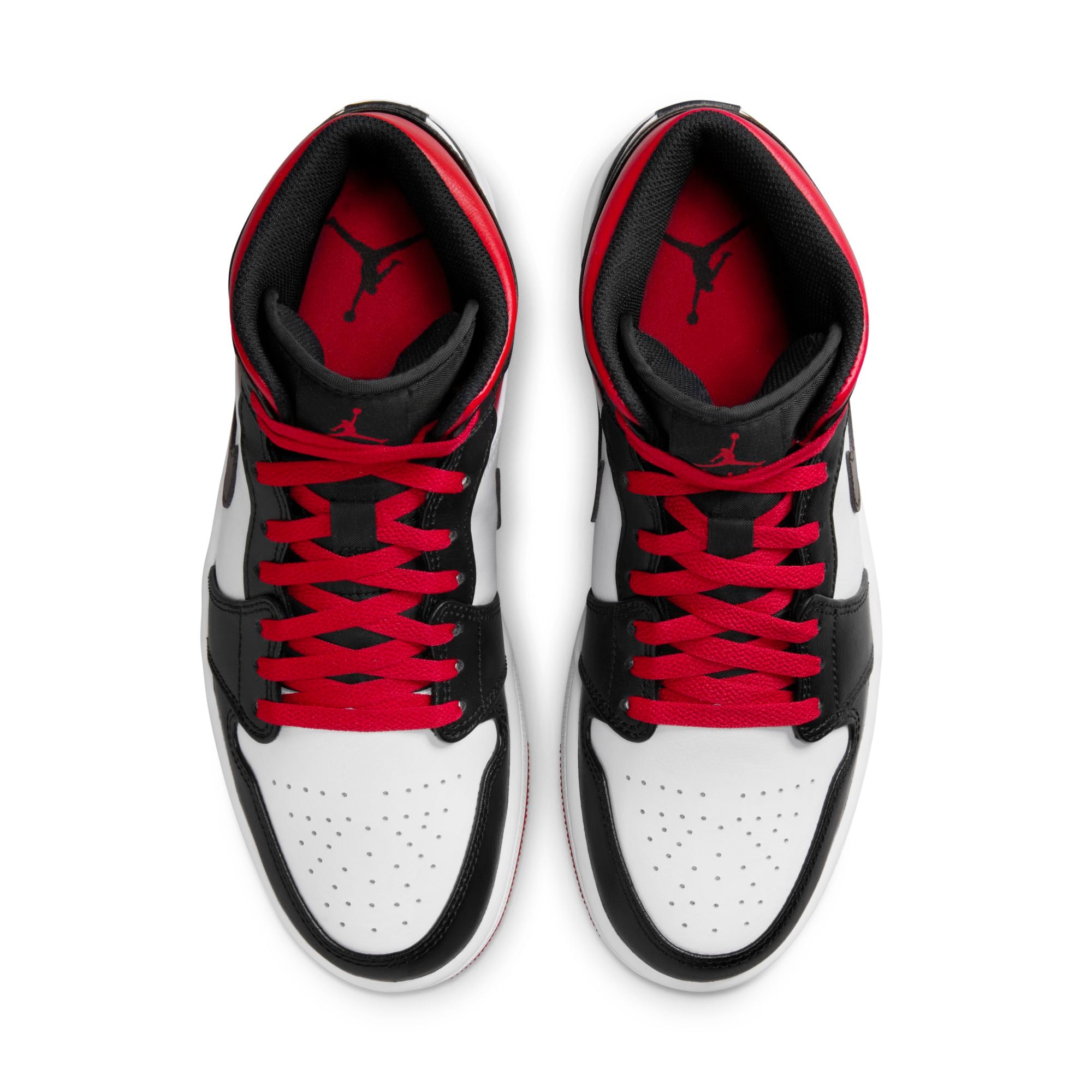[DQ8426-106] Mens Air Jordan RETRO 1 MID 'GYM RED BLACK TOE'