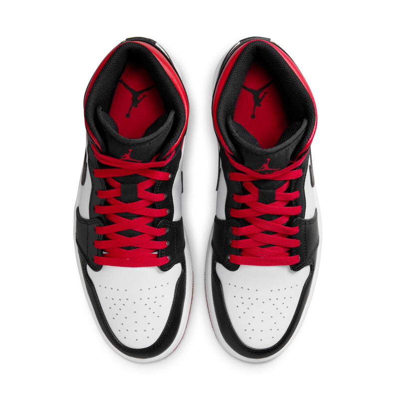 [DQ8426-106] Mens Air Jordan RETRO 1 MID 'GYM RED BLACK TOE'