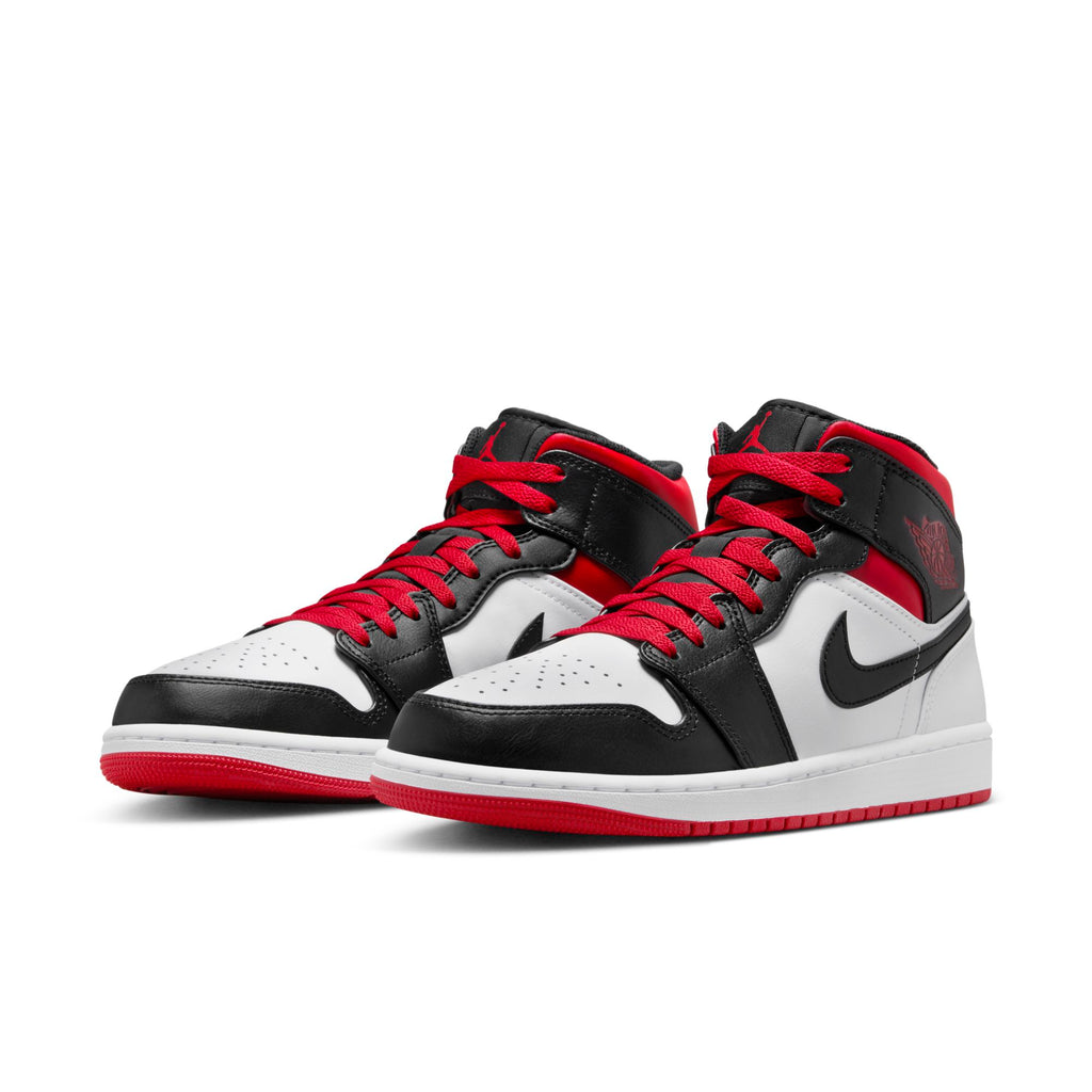 [DQ8426-106] Mens Air Jordan RETRO 1 MID 'GYM RED BLACK TOE'