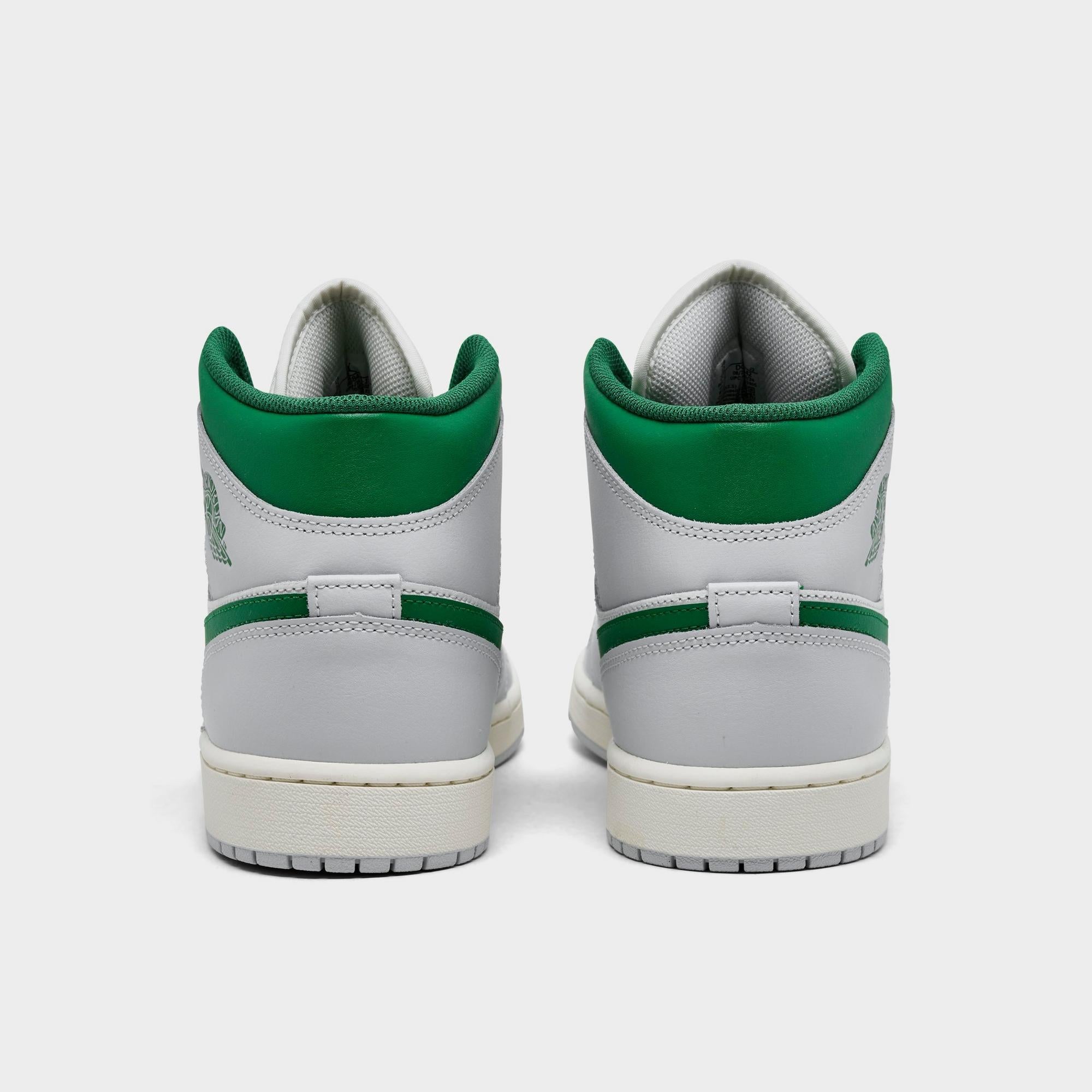 [DQ8426-142] MENS AIR JORDAN RETRO 1 MID 'WHITE PURE PLATINUM PINE GREEN'