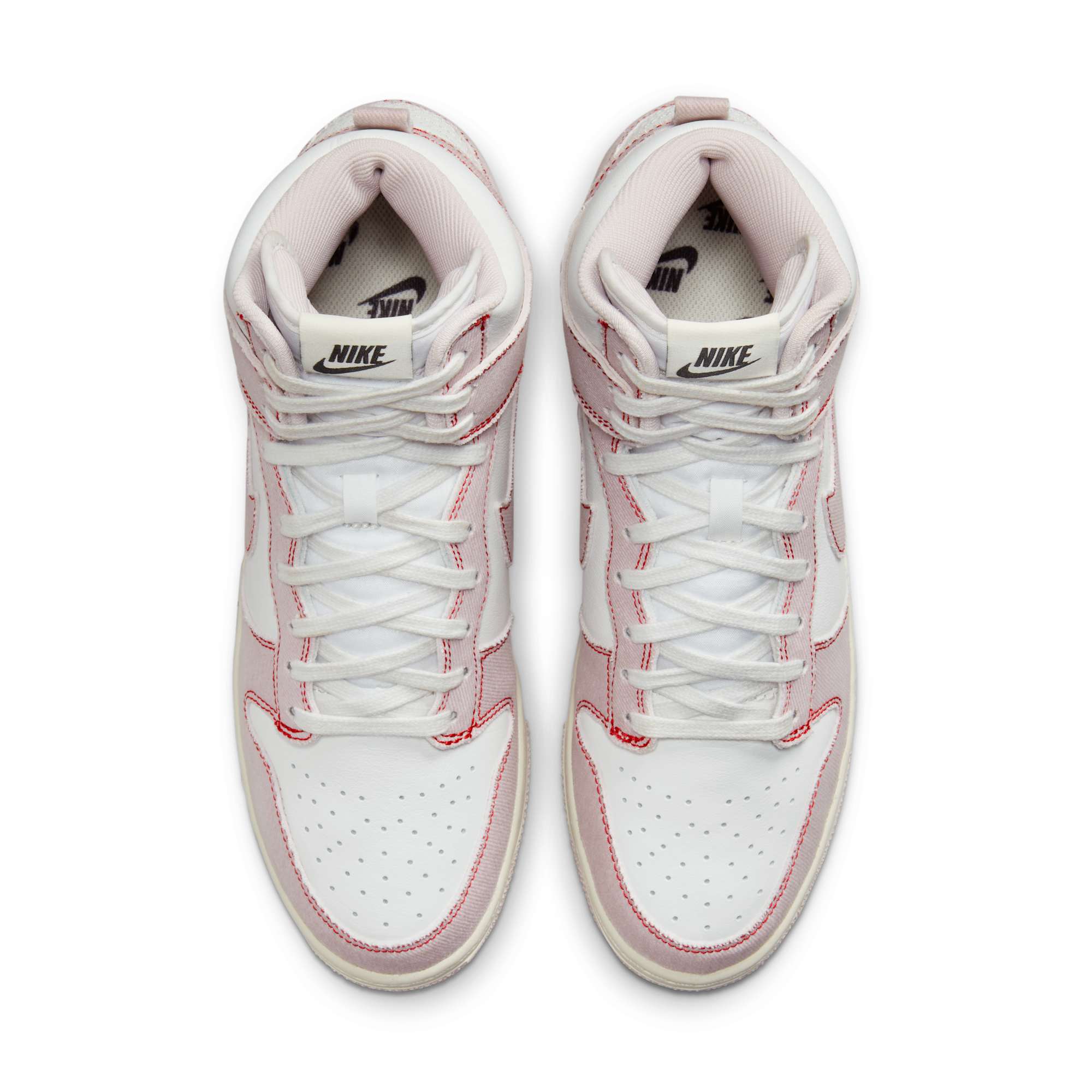 [DQ8799-100] WOMENS NIKE DUNK HIGH 1985 'BARELY ROSE DENIM'