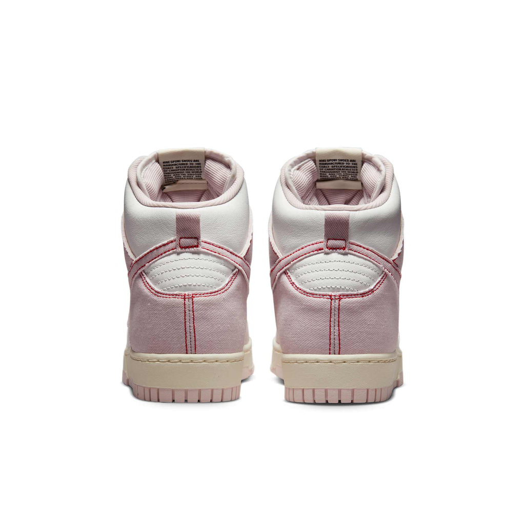[DQ8799-100] WOMENS NIKE DUNK HIGH 1985 'BARELY ROSE DENIM'