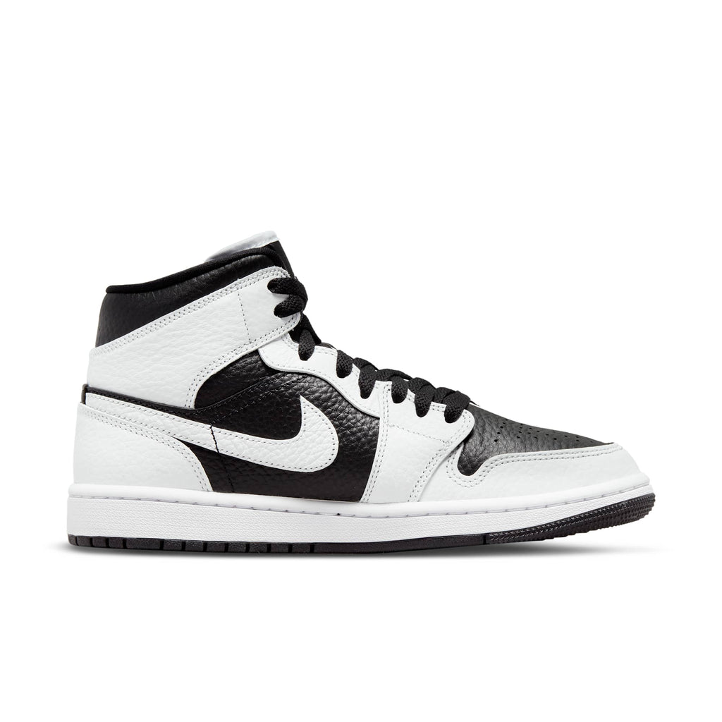 [DR0501-101] WOMENS AIR JORDAN RETRO 1 MID SPLITBLACK WHITE 'HOMAGE'