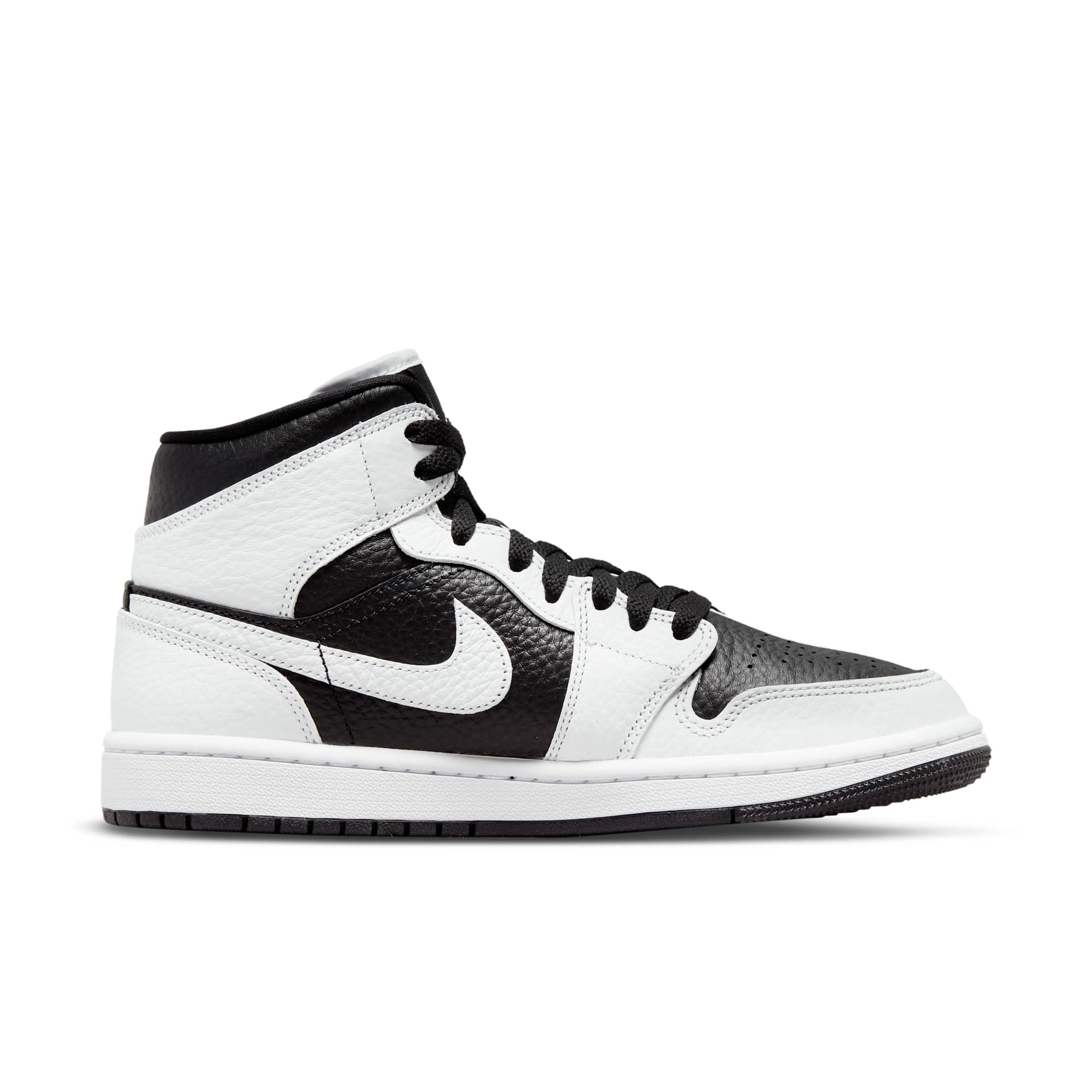 [DR0501-101] WOMENS AIR JORDAN RETRO 1 MID SPLITBLACK WHITE 'HOMAGE'