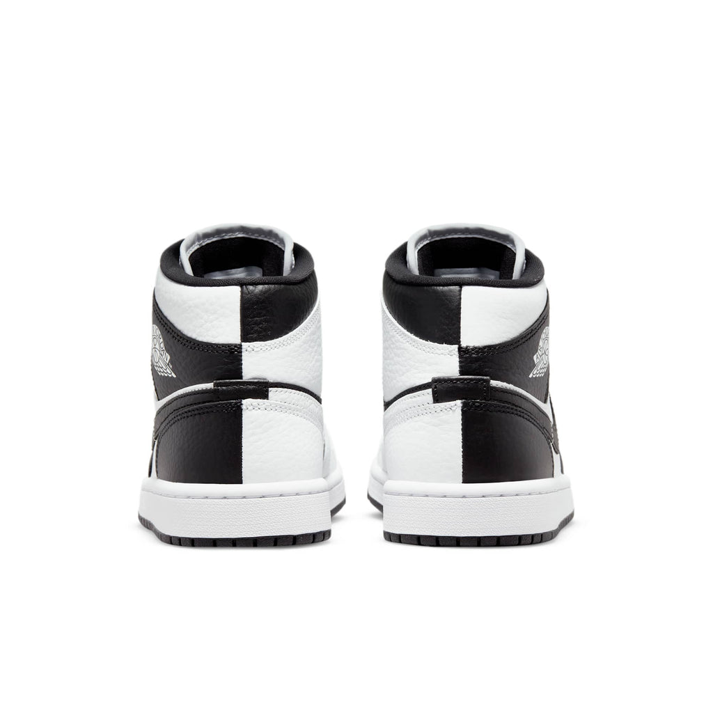 [DR0501-101] WOMENS AIR JORDAN RETRO 1 MID SPLITBLACK WHITE 'HOMAGE'