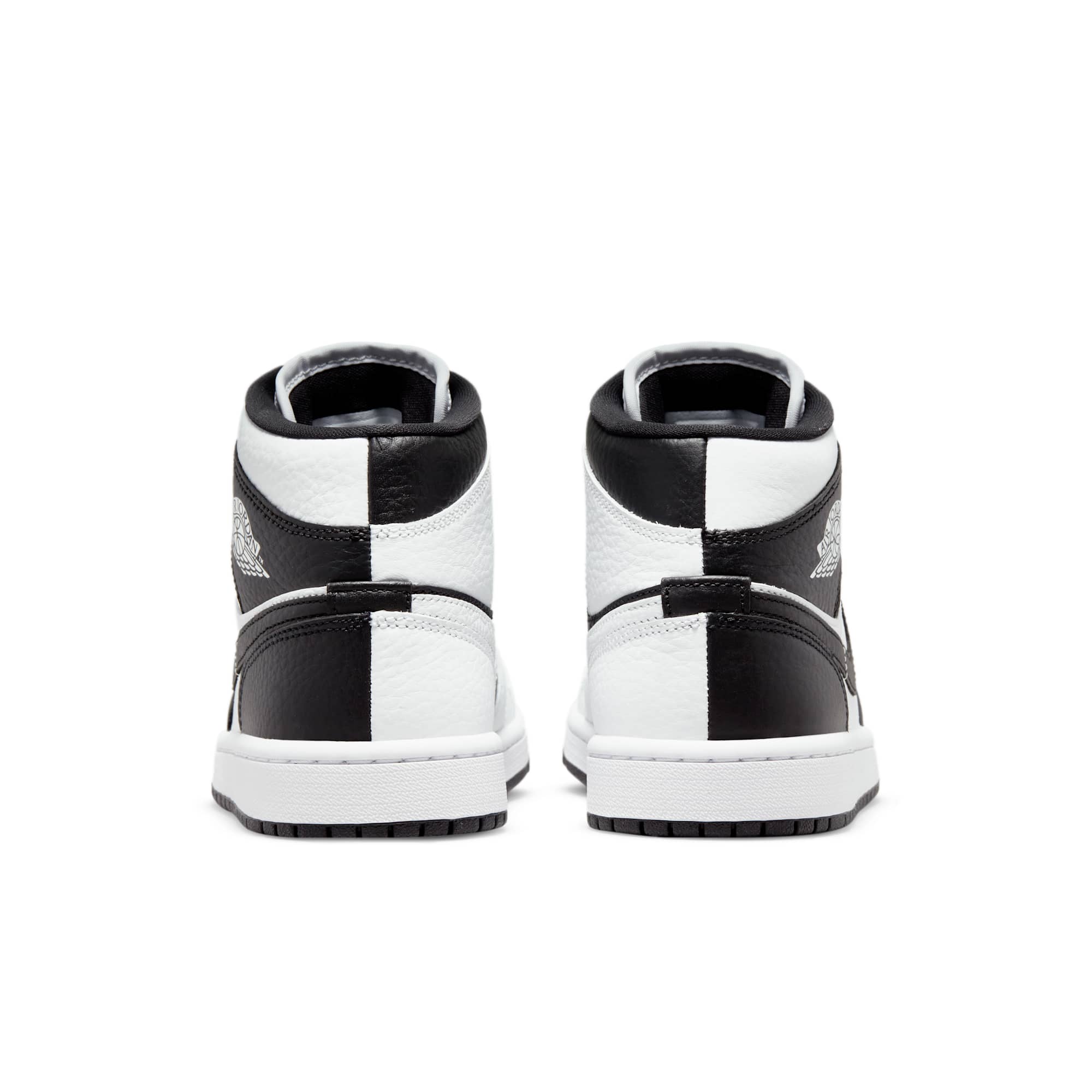 [DR0501-101] WOMENS AIR JORDAN RETRO 1 MID SPLITBLACK WHITE 'HOMAGE'