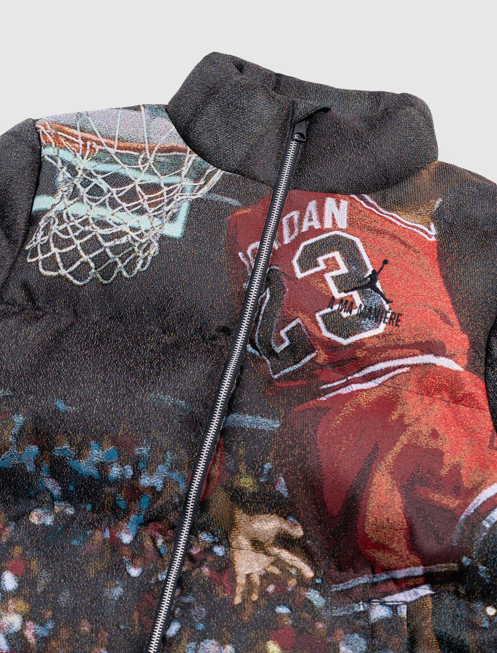 [DR1418-045] MENS AIR JORDAN X A MA MANIERE ALL OVER PRINT PUFFER JACQUARD DOWN FILL JACKET