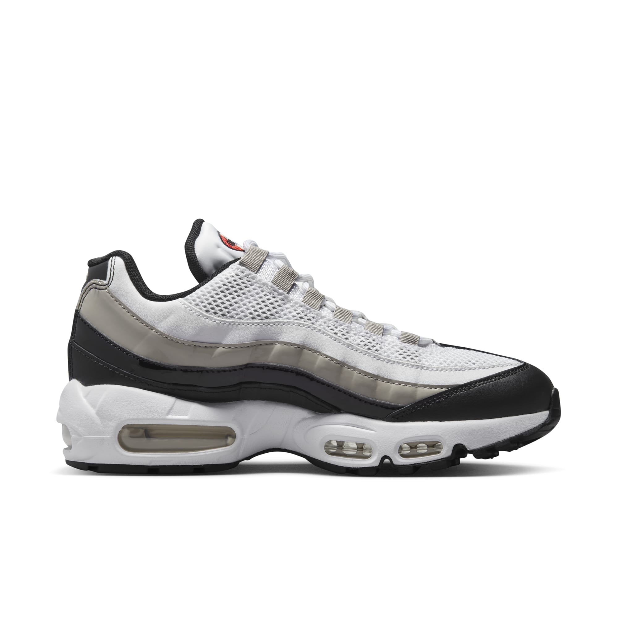 [DR2550-100] Womens Nike AIR MAX 95 'WHITE LIGHT IRON ORE BLACK PATENT'