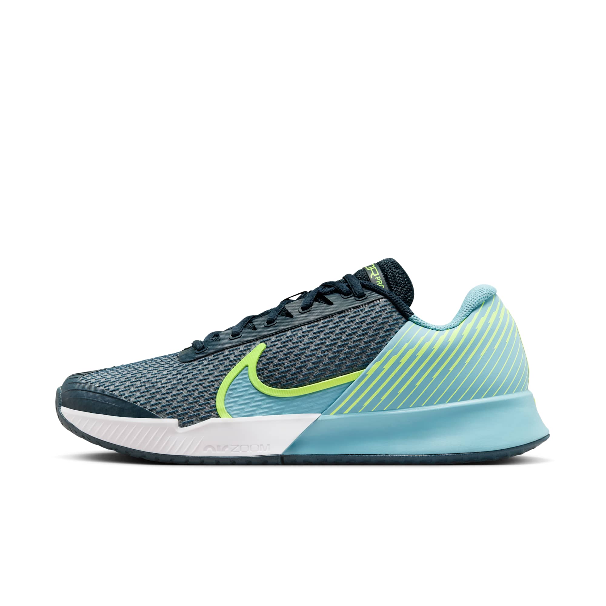 [DR6191-400] Mens Nike COURT AIR ZOOM VAPOR PRO 2 HC 'ARMORY NAVY VOLT DENIM TURQUOISE'