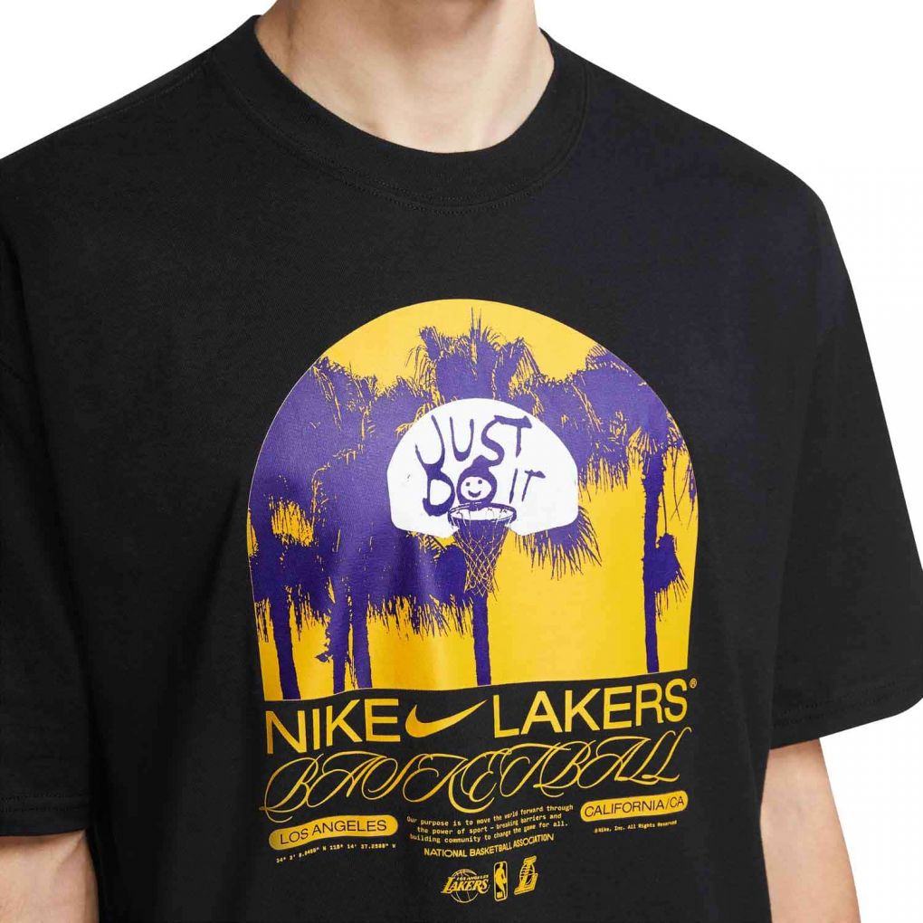 [DR6300-010] Mens Nike NBA LOS ANGELES COURTSIDE MAX 90 T-SHIRT