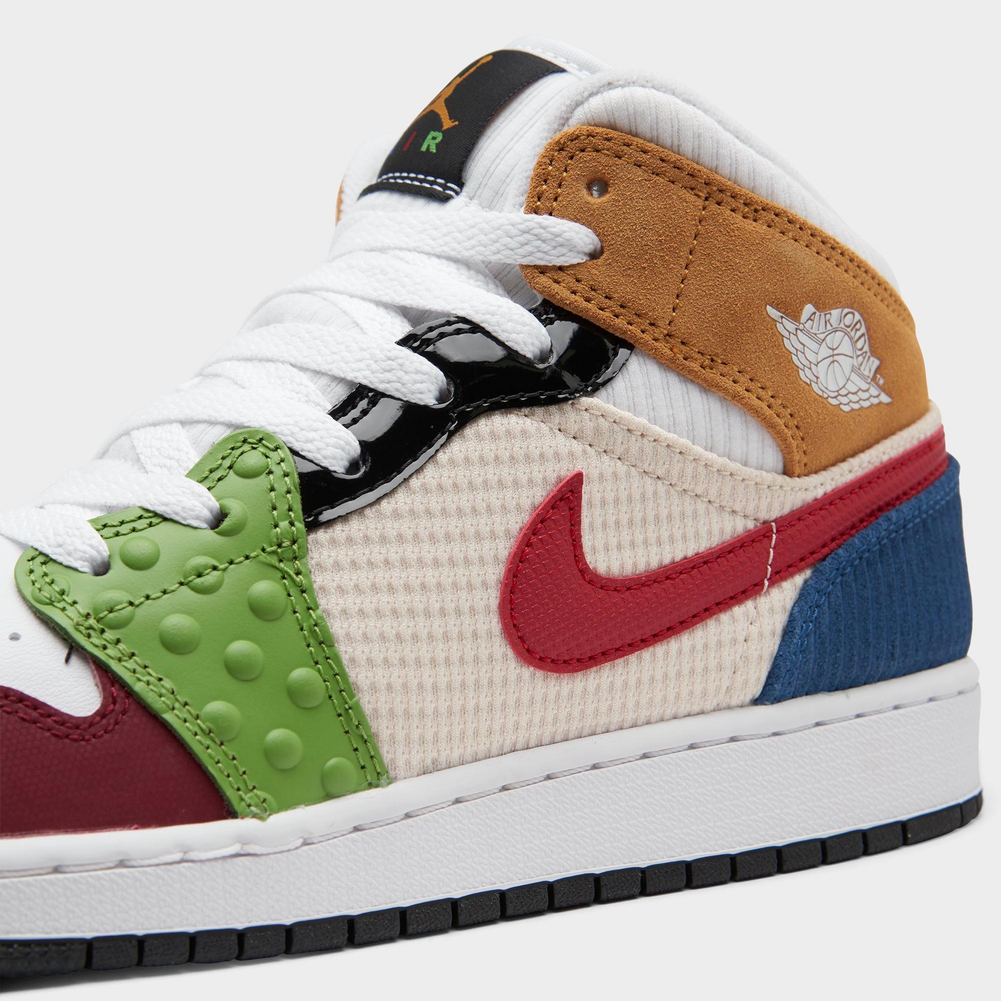 [DR6957-100] GRADE SCHOOL AIR JORDAN RETRO 1 MID SE 'MESSY ROOM' (GS)