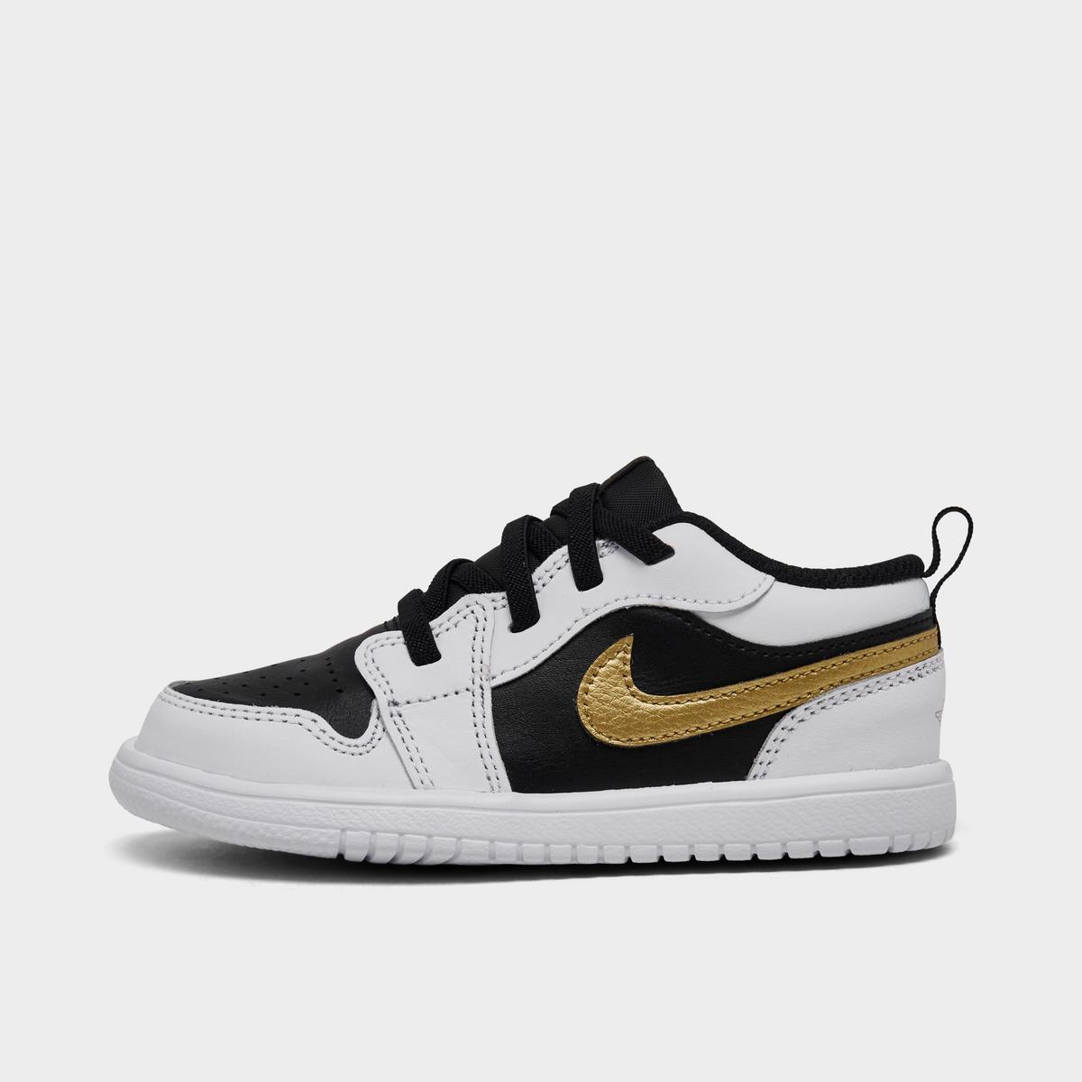 [DR9747-172] TODDLERS AIR JORDAN RETRO 1 LOW ALT 'WHITE BLACK METALLIC GOLD'