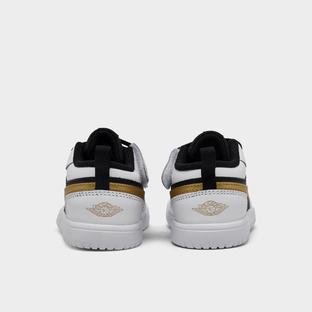 [DR9747-172] TODDLERS AIR JORDAN RETRO 1 LOW ALT 'WHITE BLACK METALLIC GOLD'