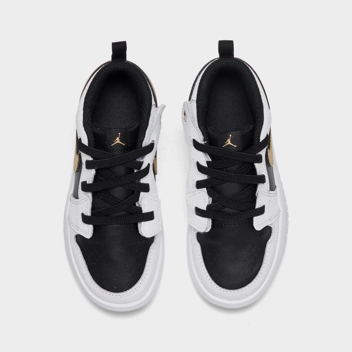 [DR9747-172] TODDLERS AIR JORDAN RETRO 1 LOW ALT 'WHITE BLACK METALLIC GOLD'