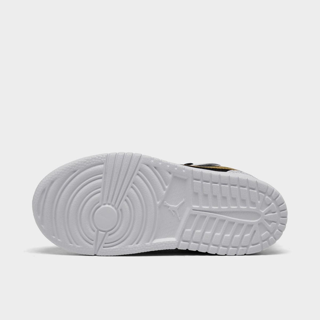 [DR9747-172] TODDLERS AIR JORDAN RETRO 1 LOW ALT 'WHITE BLACK METALLIC GOLD'