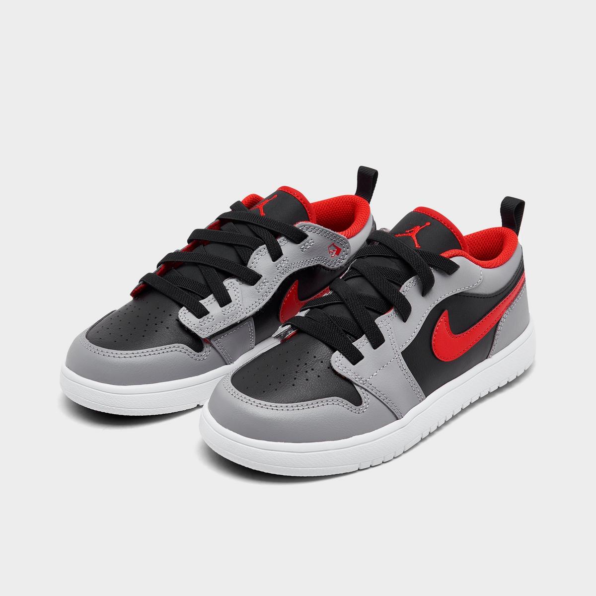 [DR9748-060] PRESCHOOL AIR JORDAN RETRO 1 LOW ALT 'CEMENT FIRE RED'