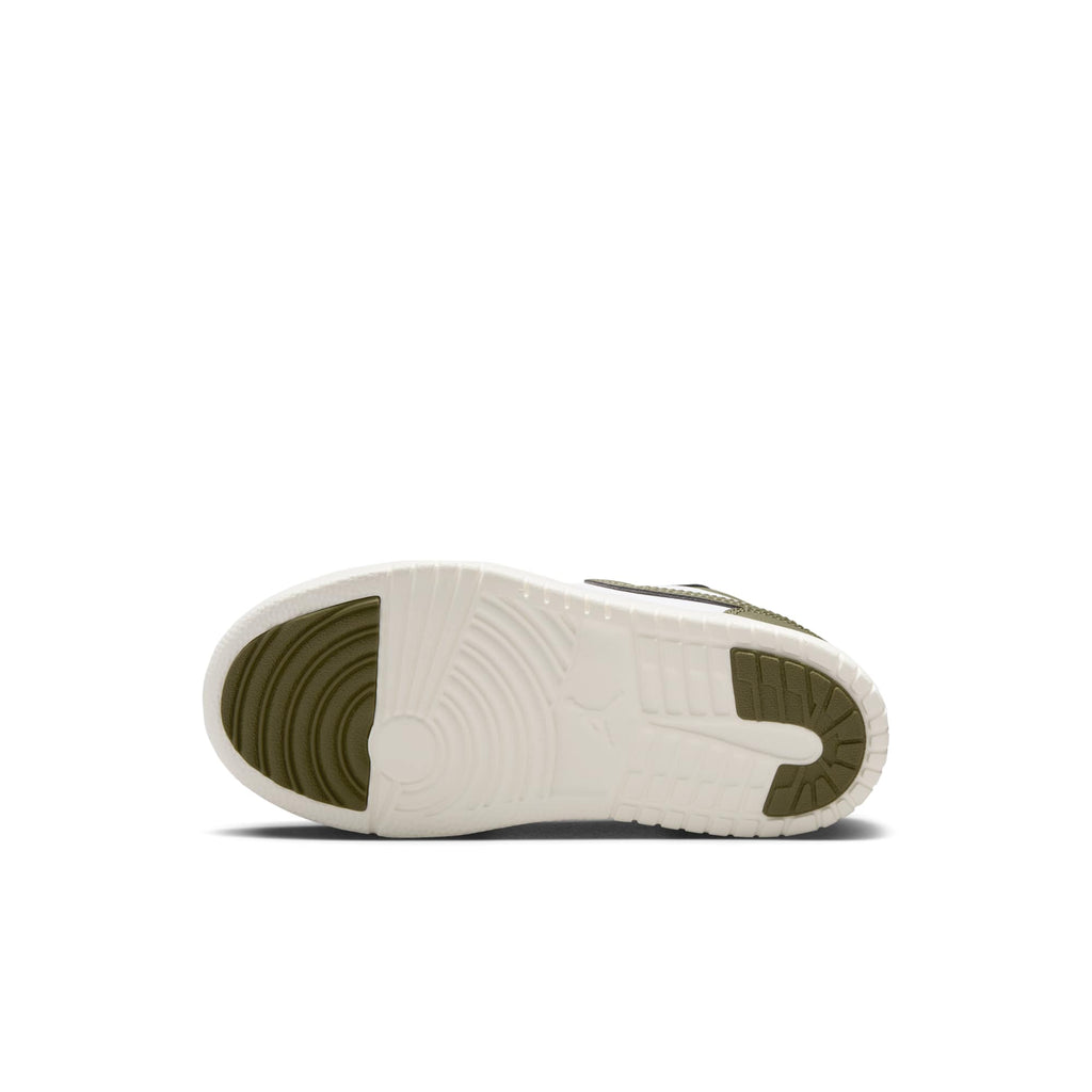 [DR9748-092] PRESCHOOL AIR JORDAN RETRO 1 LOW ALT 'BLACK MEDIUM OLIVE SAIL WHITE' (PS)
