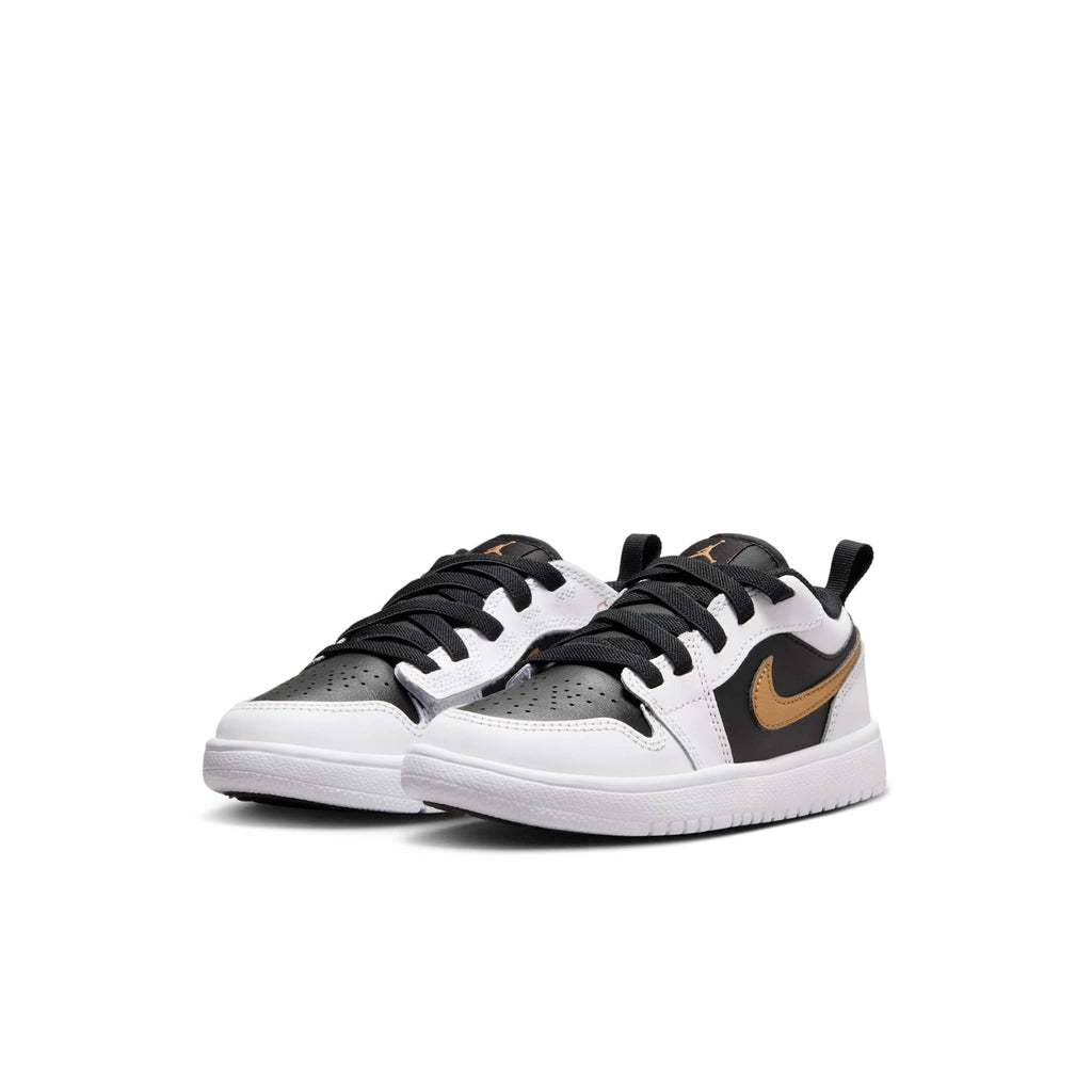 [DR9748-172] PRESCHOOL AIR JORDAN RETRO 1 LOW ALT 'WHITE BLACK METALLIC GOLD (PS)'