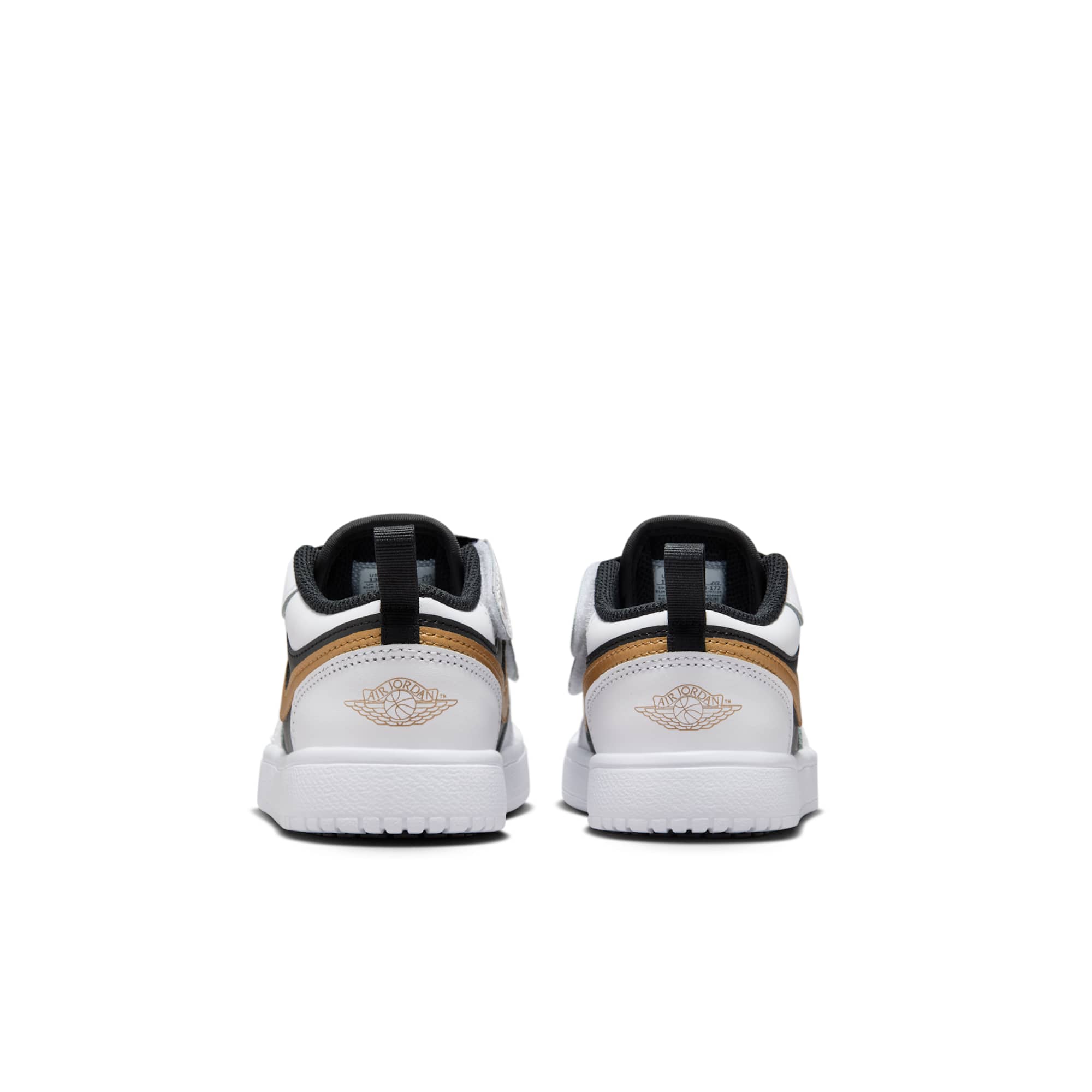 [DR9748-172] PRESCHOOL AIR JORDAN RETRO 1 LOW ALT 'WHITE BLACK METALLIC GOLD (PS)'