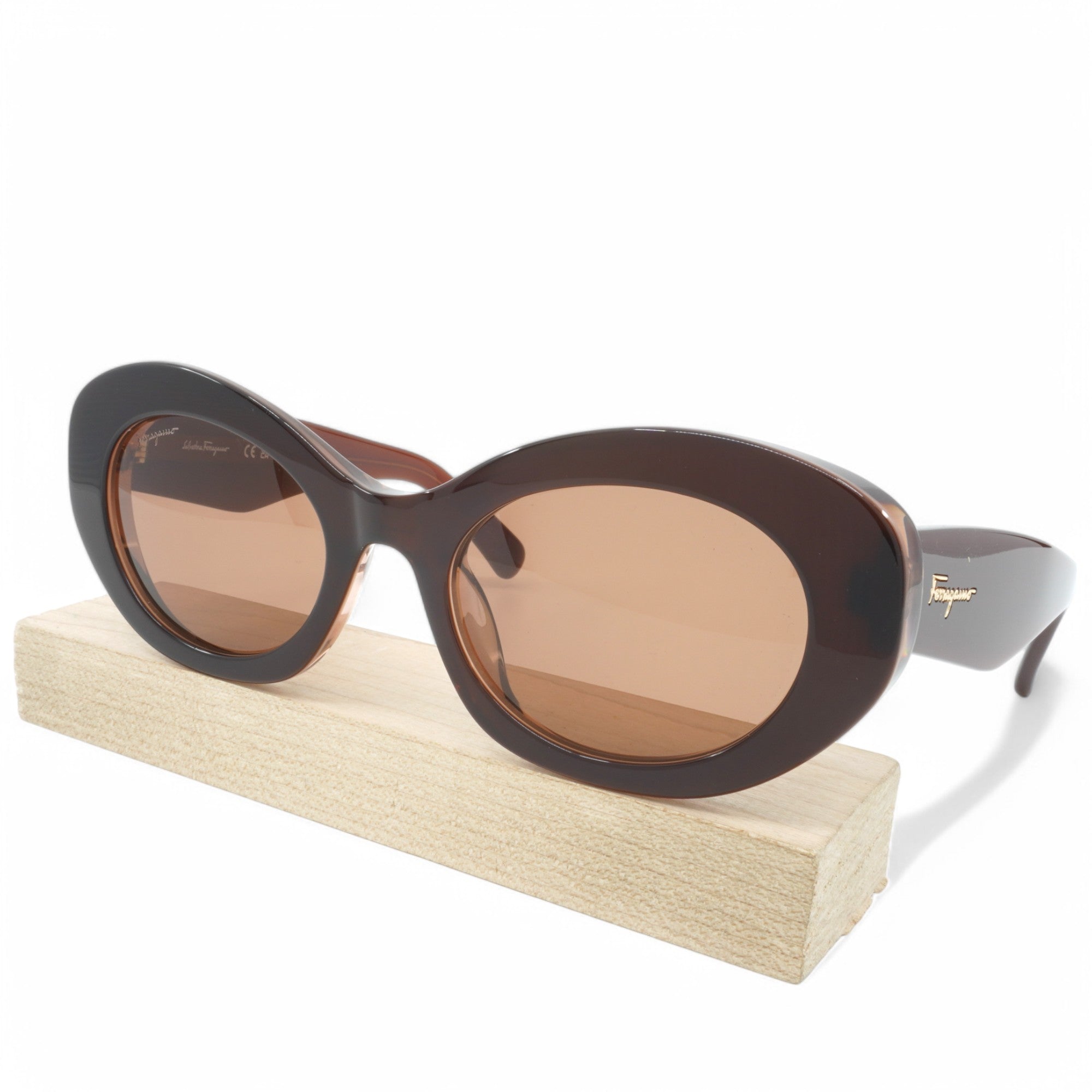 [SF1080S-211] UNISEX SALVATORE FERRAGAMO OVAL SUNGLASSES