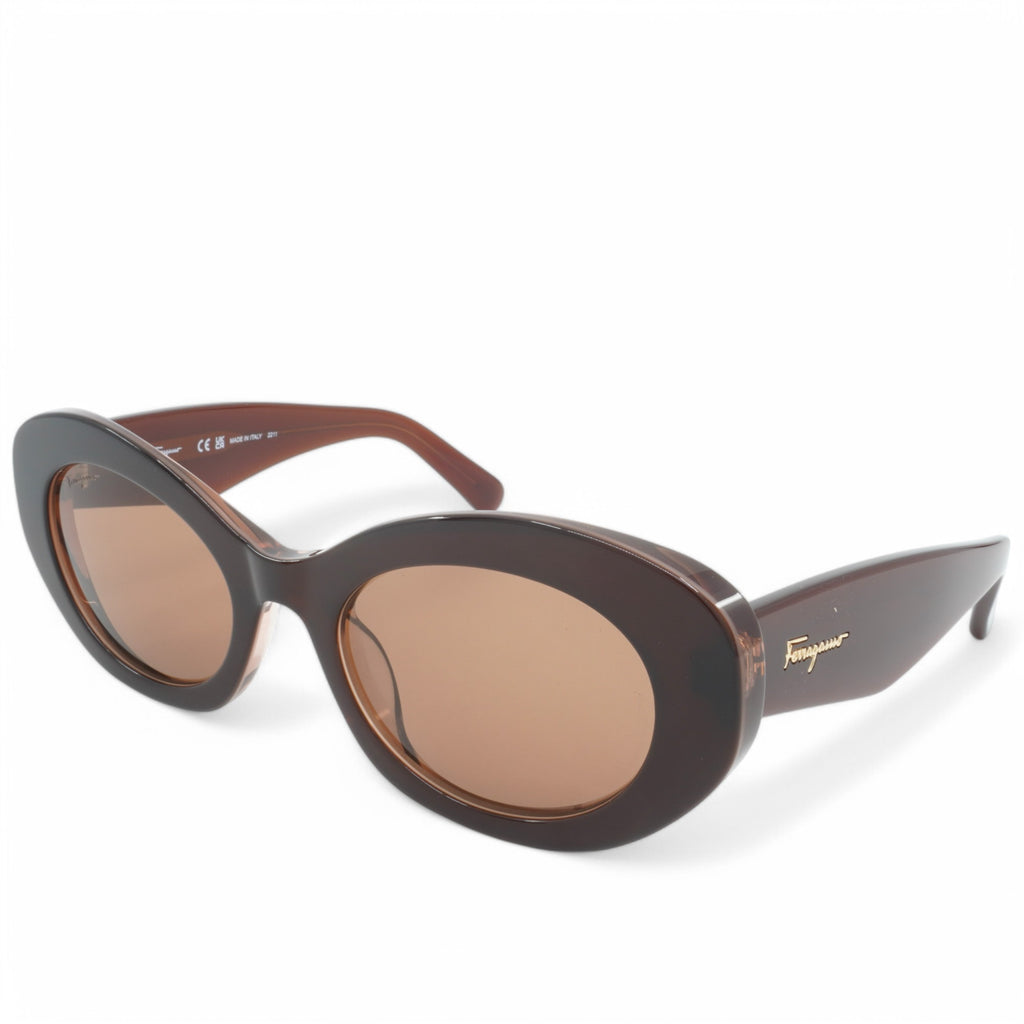 [SF1080S-211] UNISEX SALVATORE FERRAGAMO OVAL SUNGLASSES