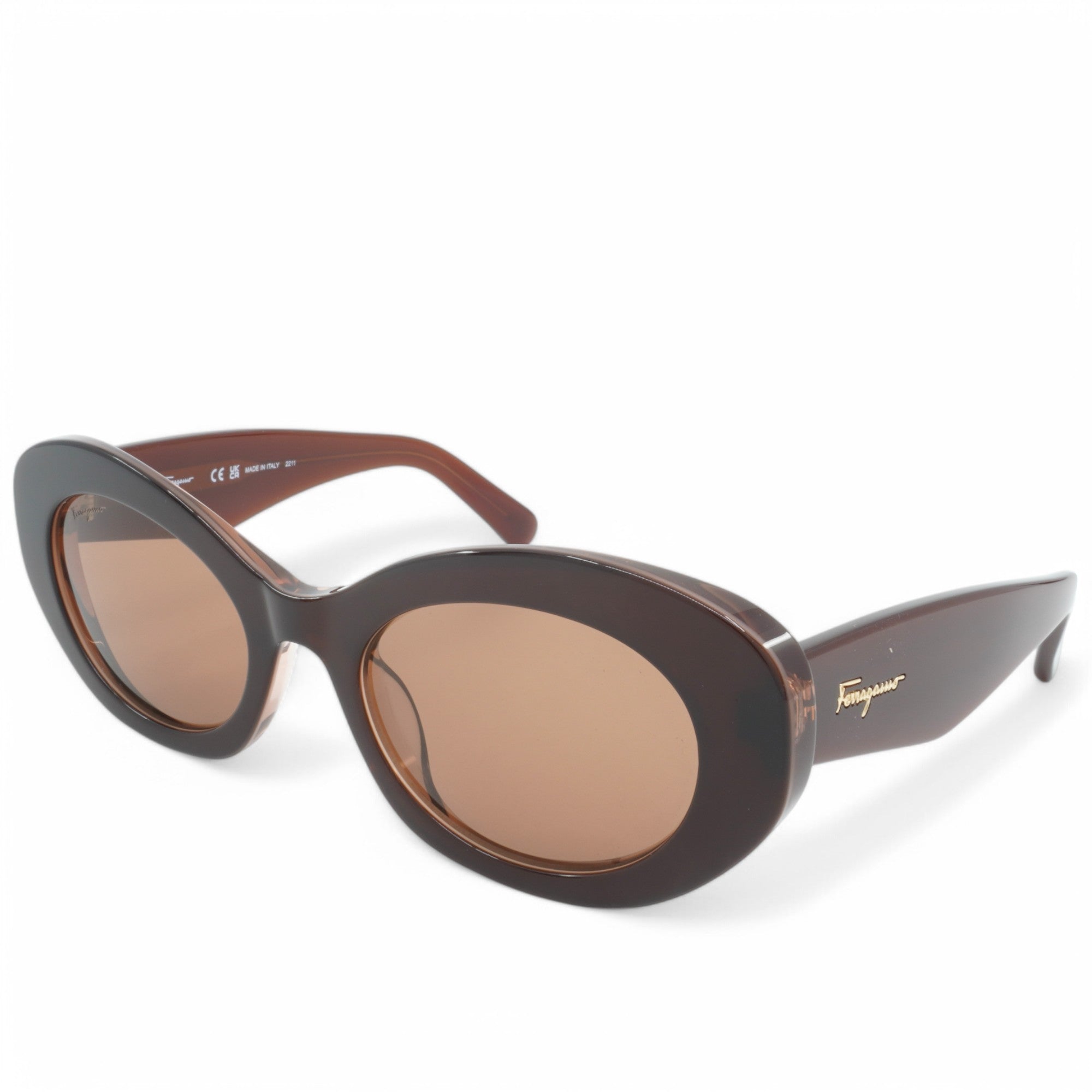 [SF1080S-211] UNISEX SALVATORE FERRAGAMO OVAL SUNGLASSES