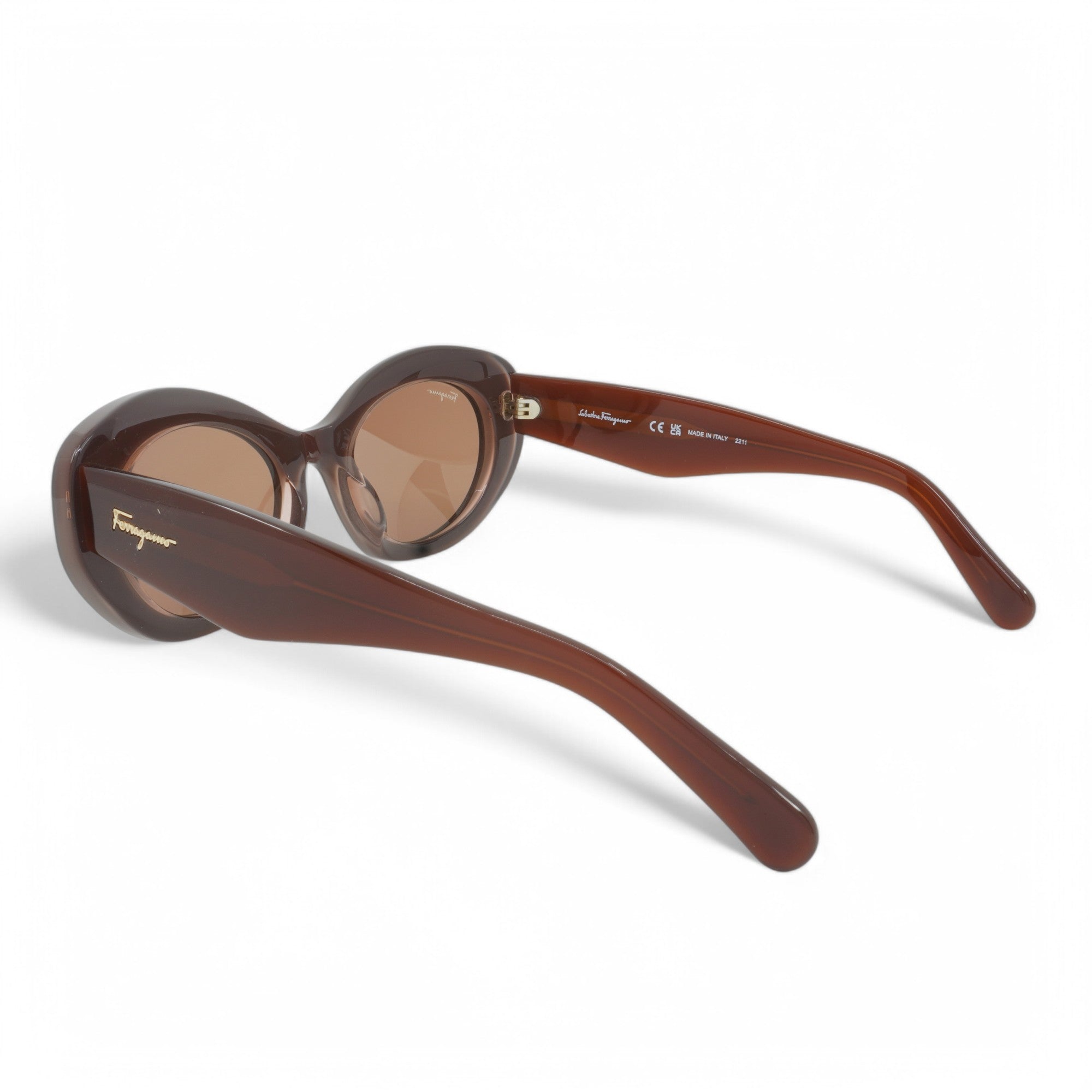 [SF1080S-211] UNISEX SALVATORE FERRAGAMO OVAL SUNGLASSES
