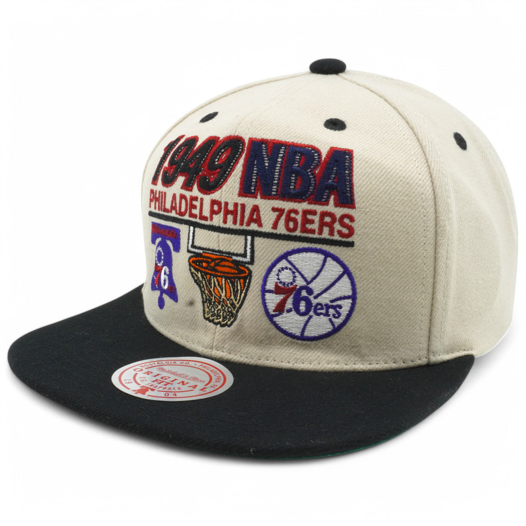 MENS MITCHELL & NESS NBA FIRST OF MANY SNAPBACK HWC 76ERS